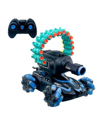 Multi-Shot Dart Launcher 360-Degree Movement RC Tank