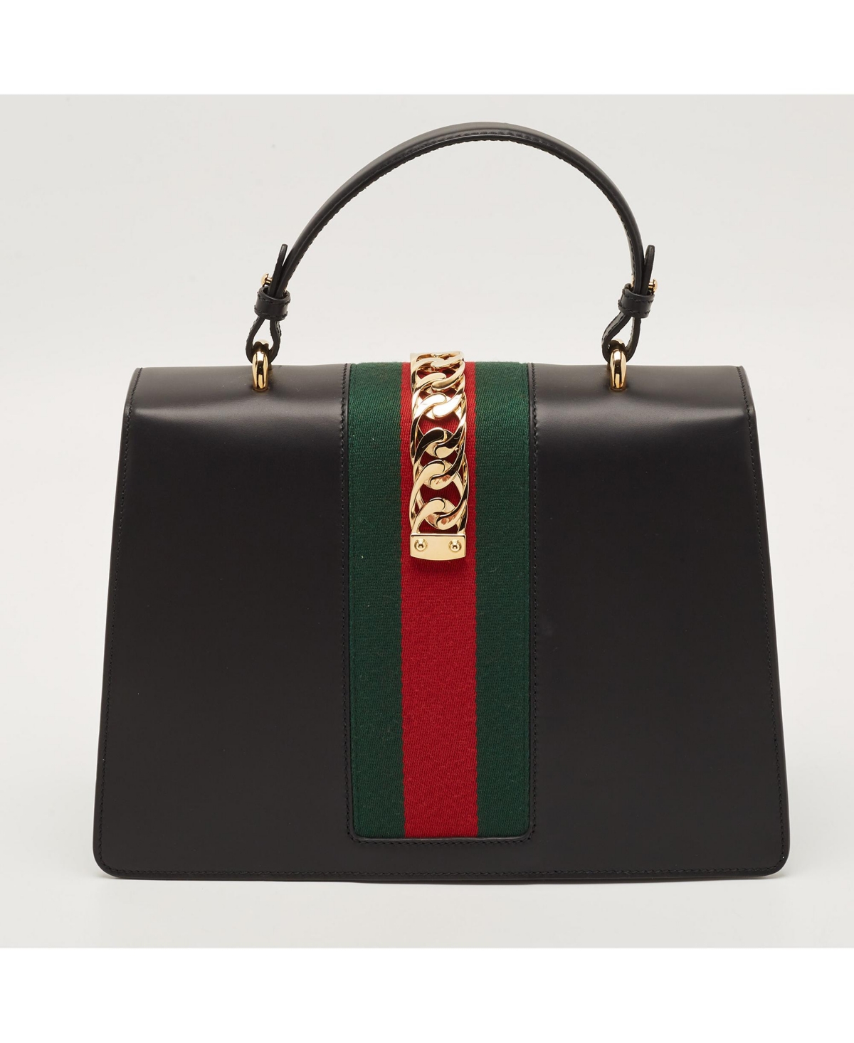 Pre-Owned Gucci Women's Sylvie Medium Leather Top Handle Bag