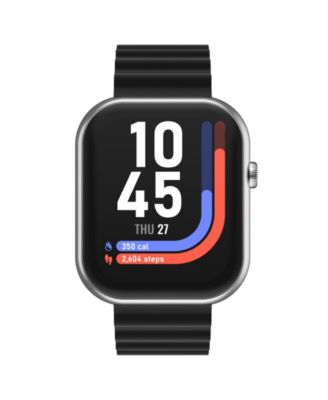 AIR 5 Unisex Black Silicone Strap Smartwatch