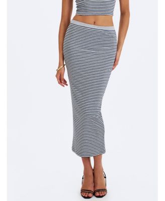 Women's Westlyn High-Waisted Striped Maxi Skirt