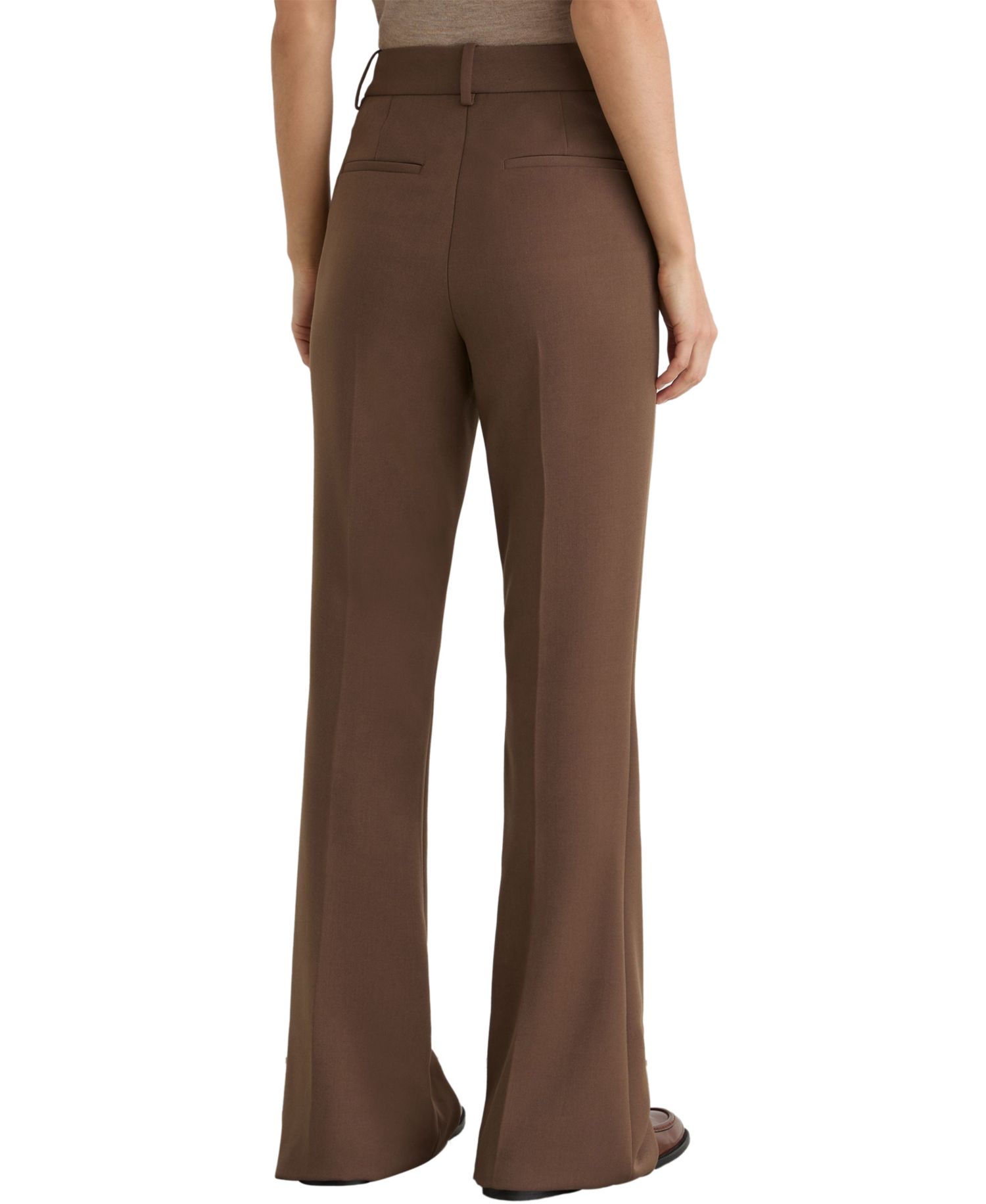 Petite Sakura High-Waisted Flared Patch-Pocket Jeans