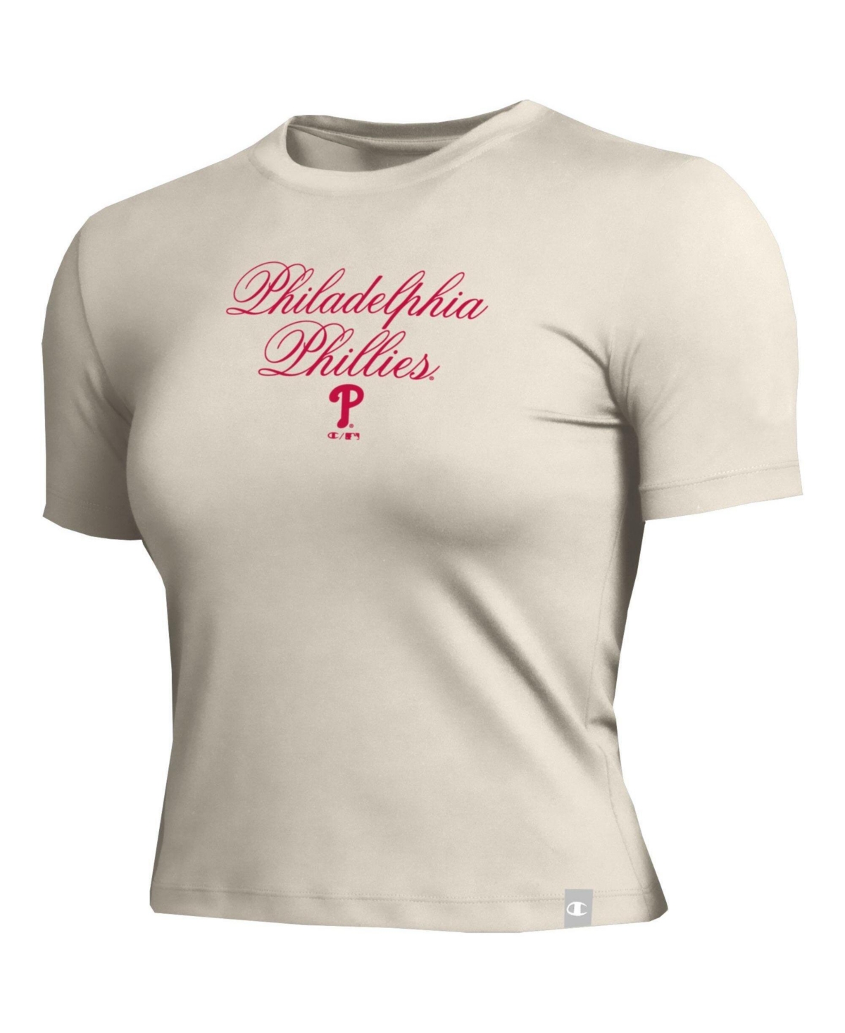 Champion Women's Philadelphia Phillies Soft-Touch Cropped T-Shirt
