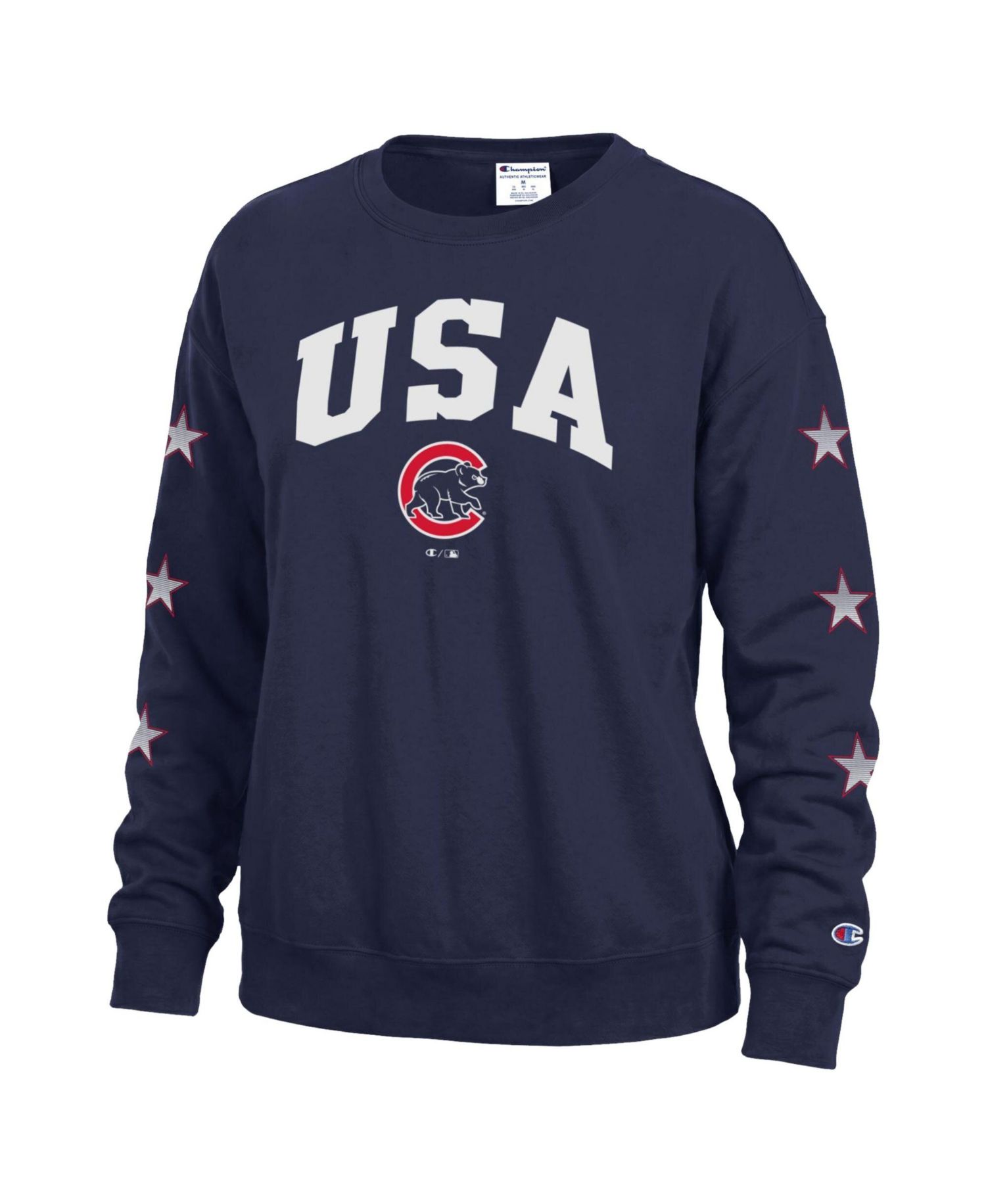 Women's Chicago Cubs Fleece Graphic Crewneck Sweatshirt