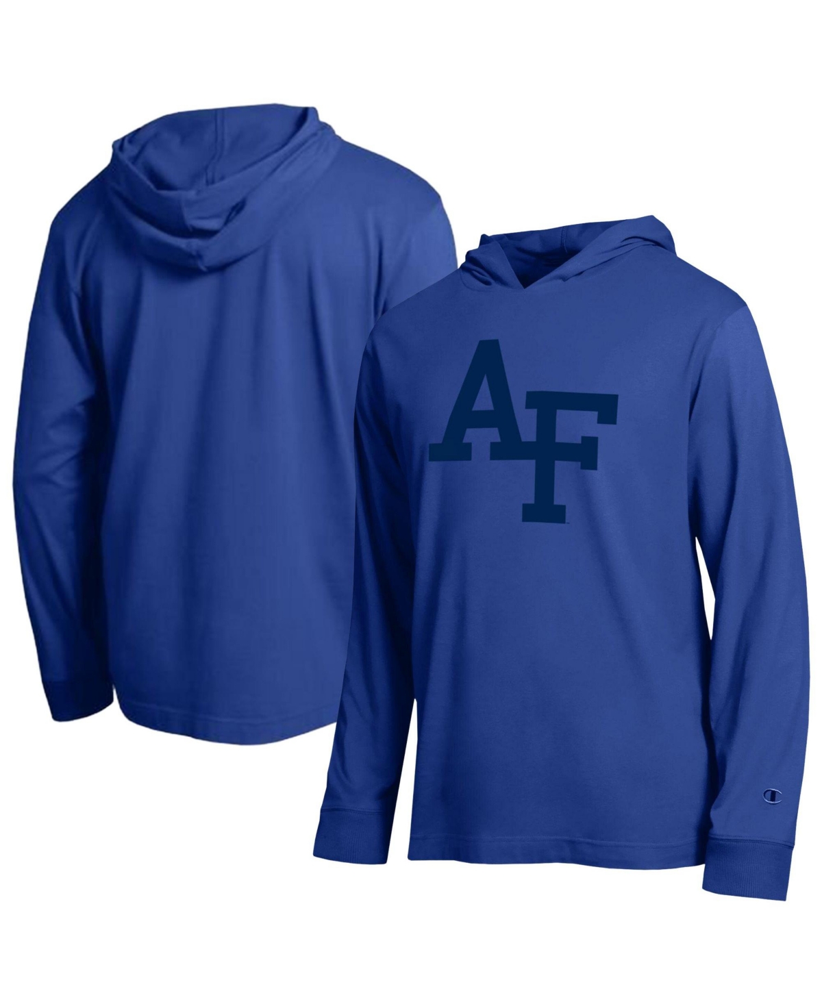 Champion Men's Royal Air Force Falcons Tonal All-Star Long Sleeve Hooded Sweatshirt - Royal