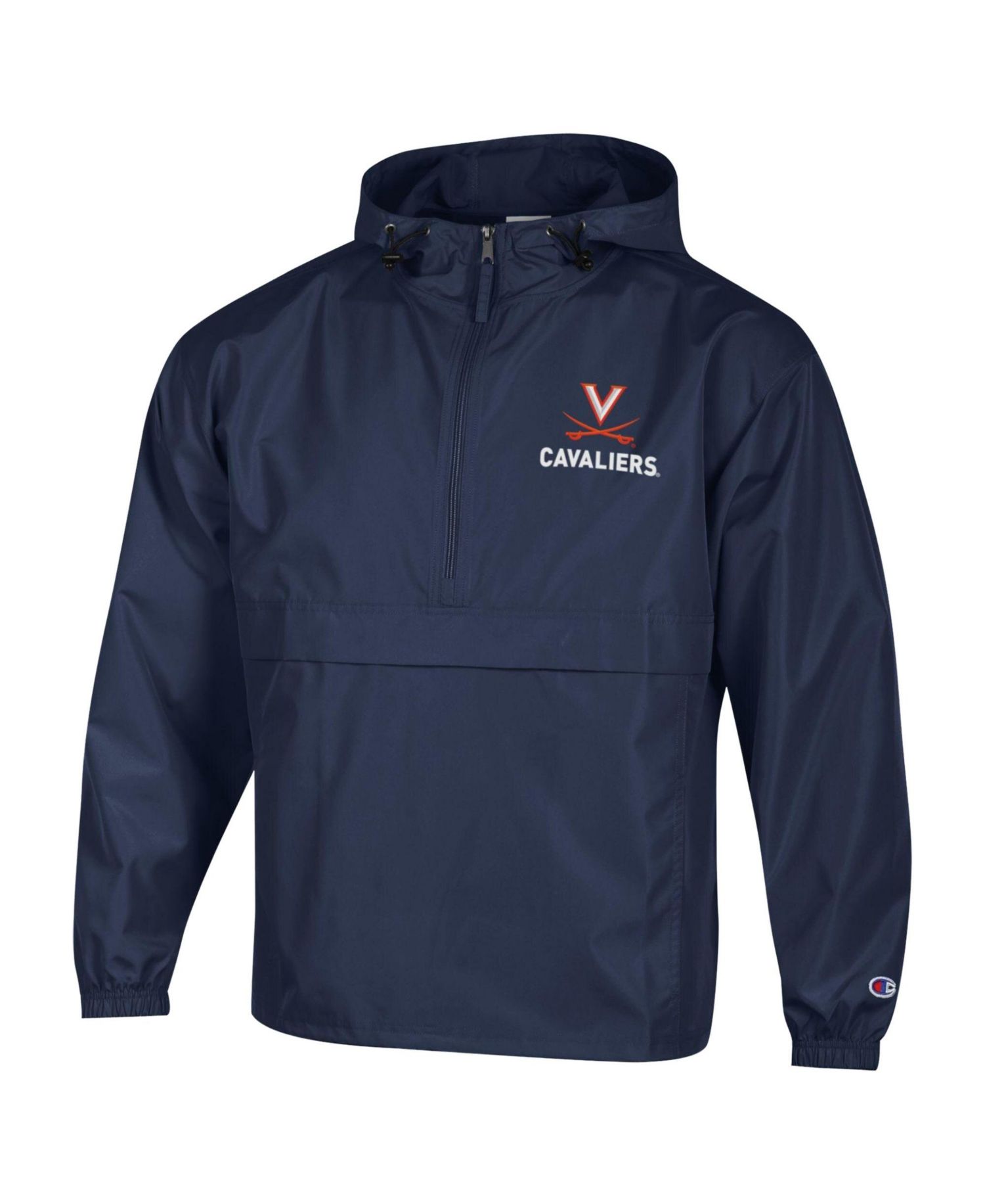 Men's Navy Virginia Cavaliers Delay Packable Half-Zip Jacket