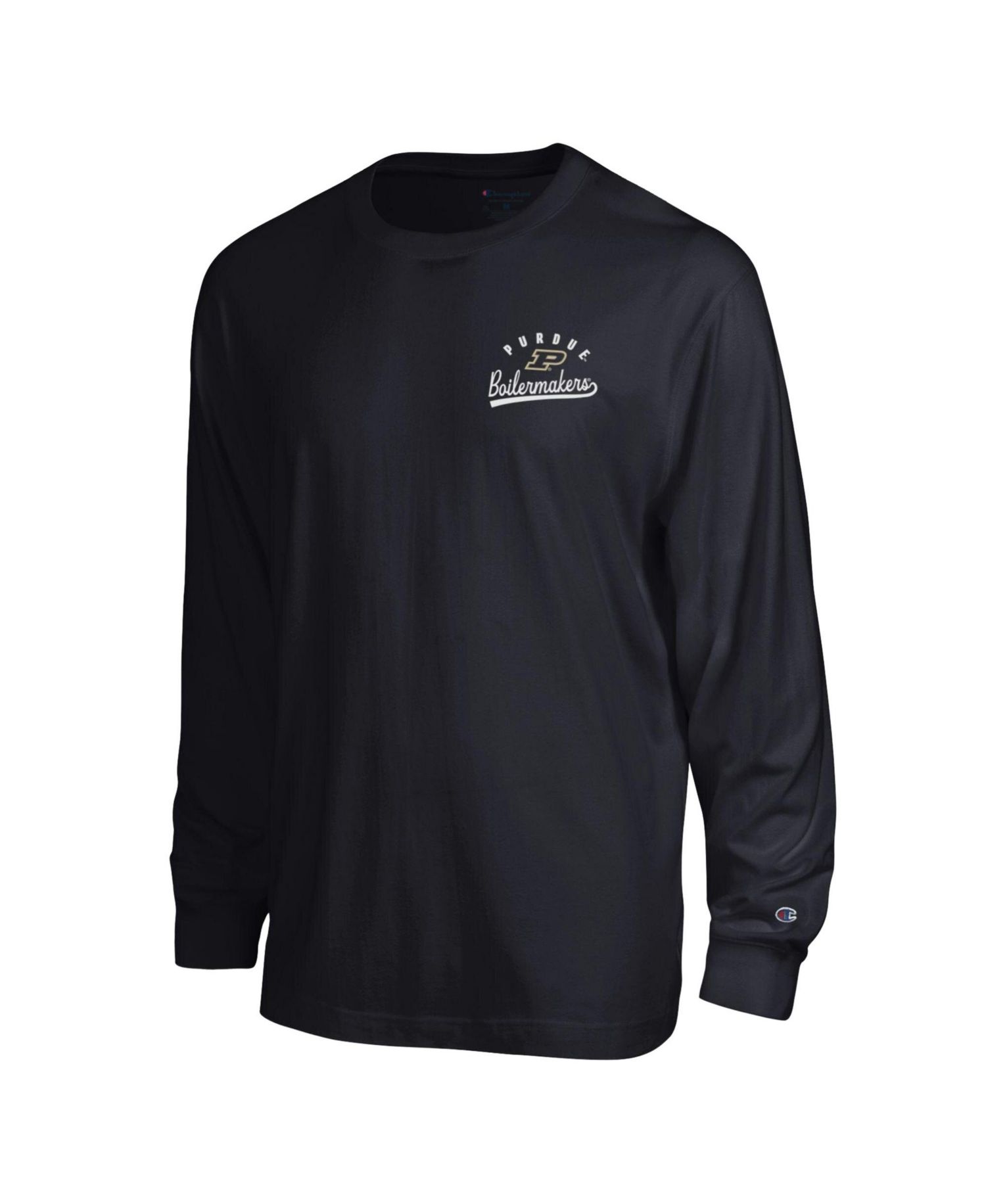 Men's Purdue Boilermakers Screen-Print Long-Sleeve Crewneck T-Shirt