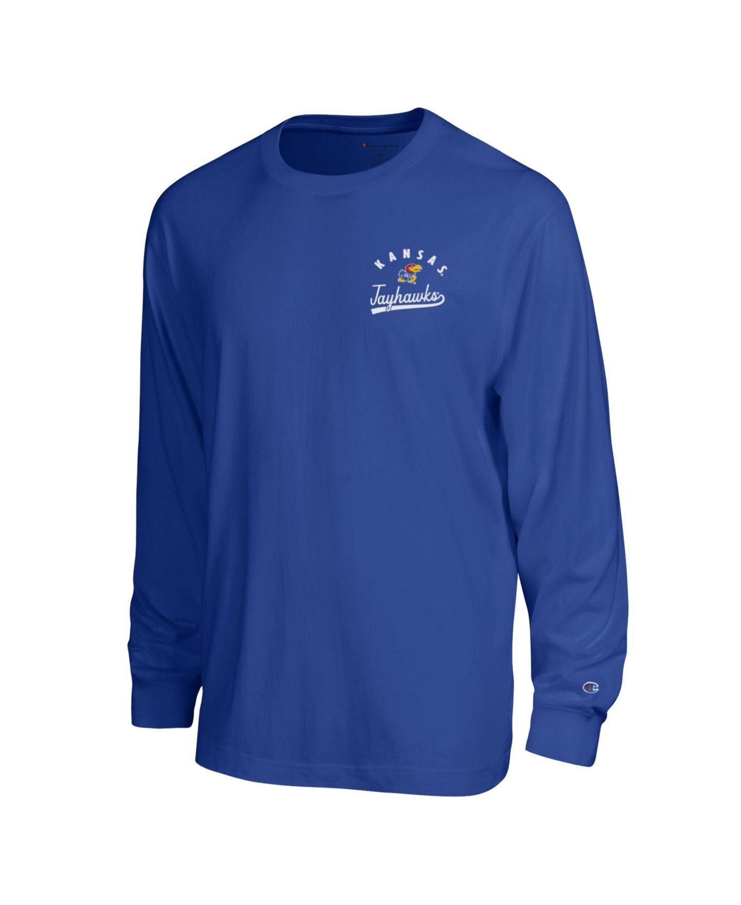 Мужская футболка Champion Royal Kansas Jayhawks Laminated All-Star Long Sleeve — фото 3