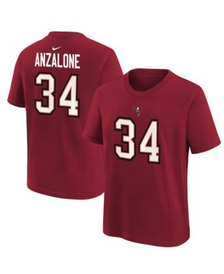 Big Boys' and Girls' Tampa Bay Buccaneers Alex Anzalone Name & Number Crewneck T-Shirt