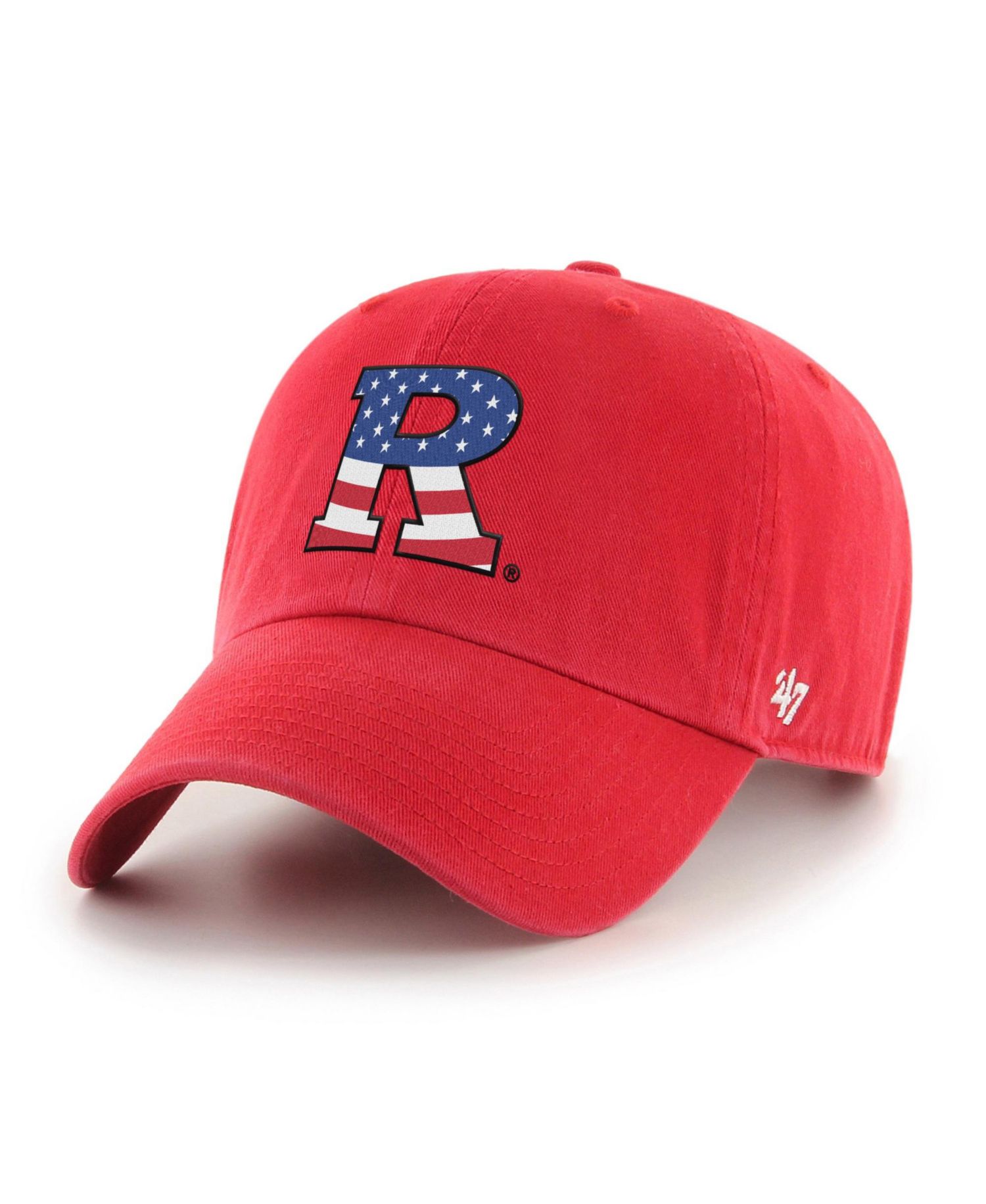 Men's and Women's Scarlet Rutgers Scarlet Knights Americana Clean Up Adjustable Hat