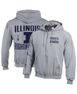 Men's Illinois Fighting Illini Varsity Powerblend Full-Zip Fleece Hoodie