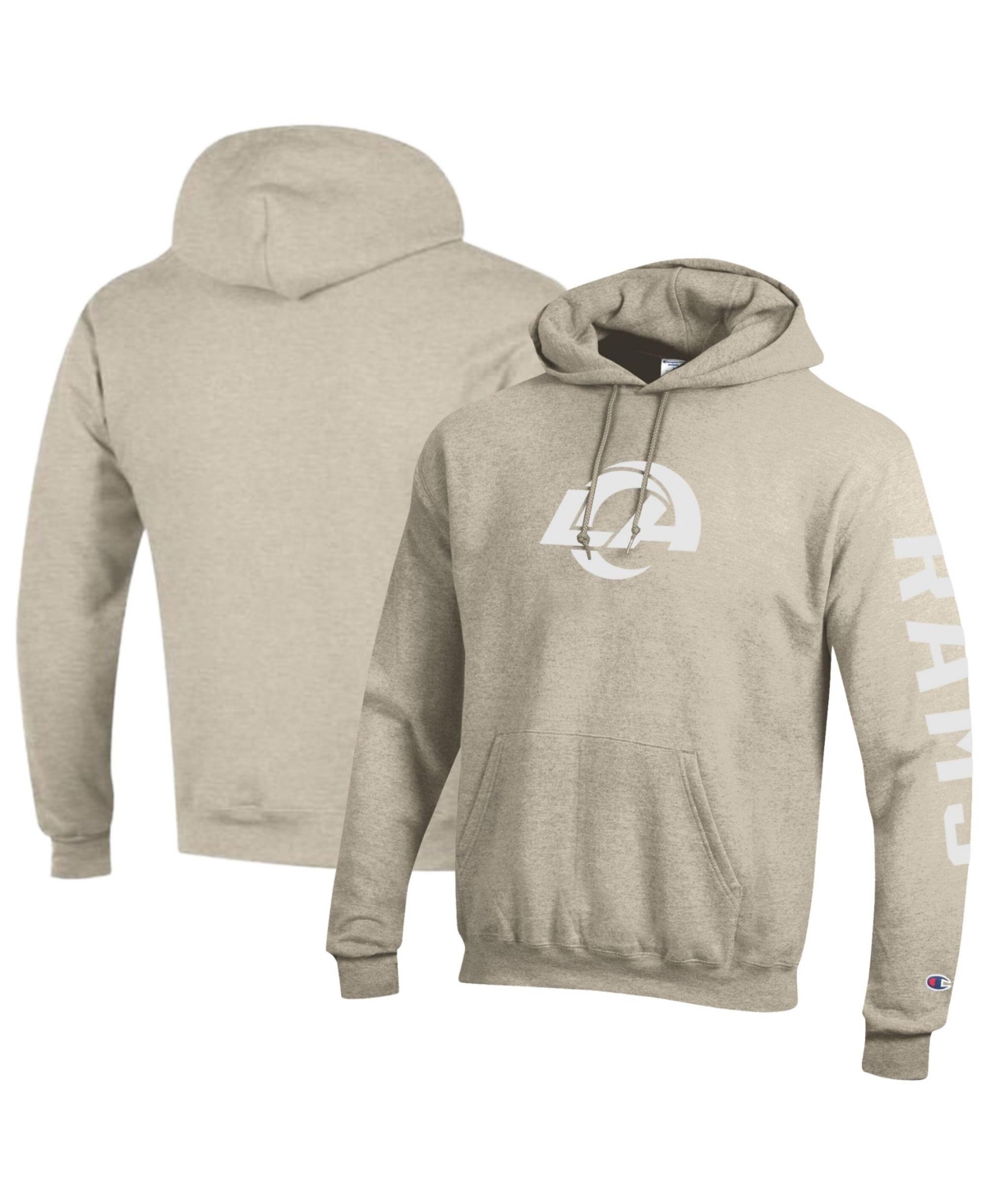 Champion Men's Los Angeles Rams Powerblend Long-Sleeve Brushed-Interior Hoodie