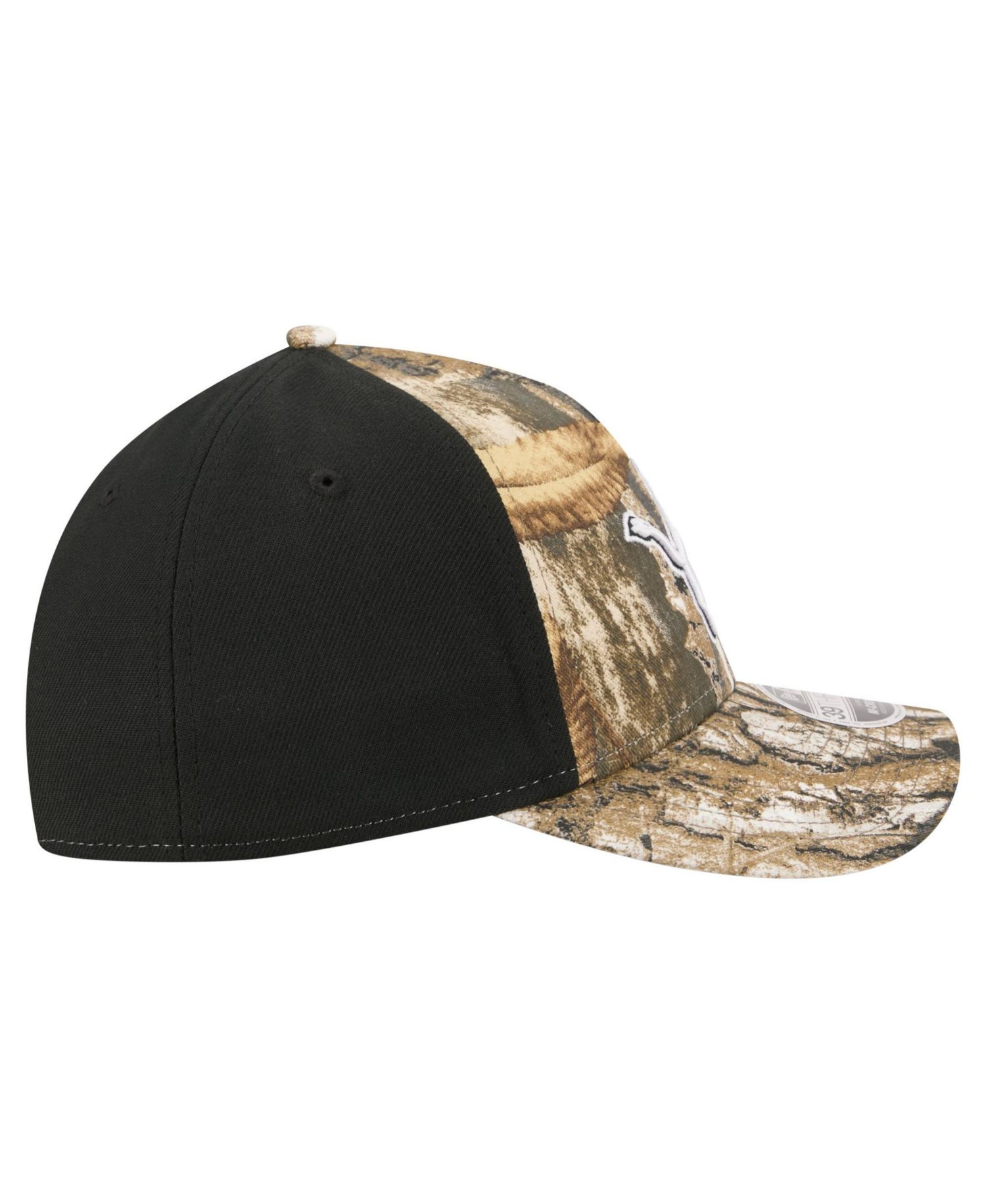 Detroit Lions Real Tree 39THIRTY Stretch Fit Baseball Cap