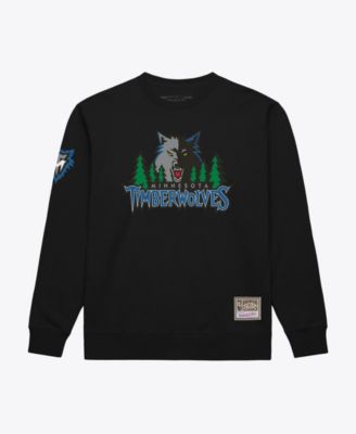 Men's Black Minnesota Timberwolves Duel Logos Sweatshirt