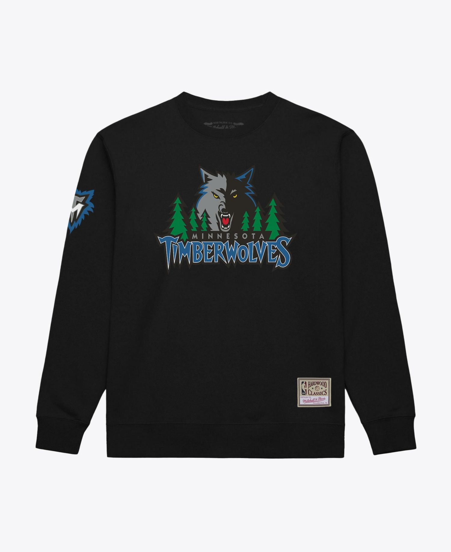 Men's Black Minnesota Timberwolves Duel Logos Sweatshirt