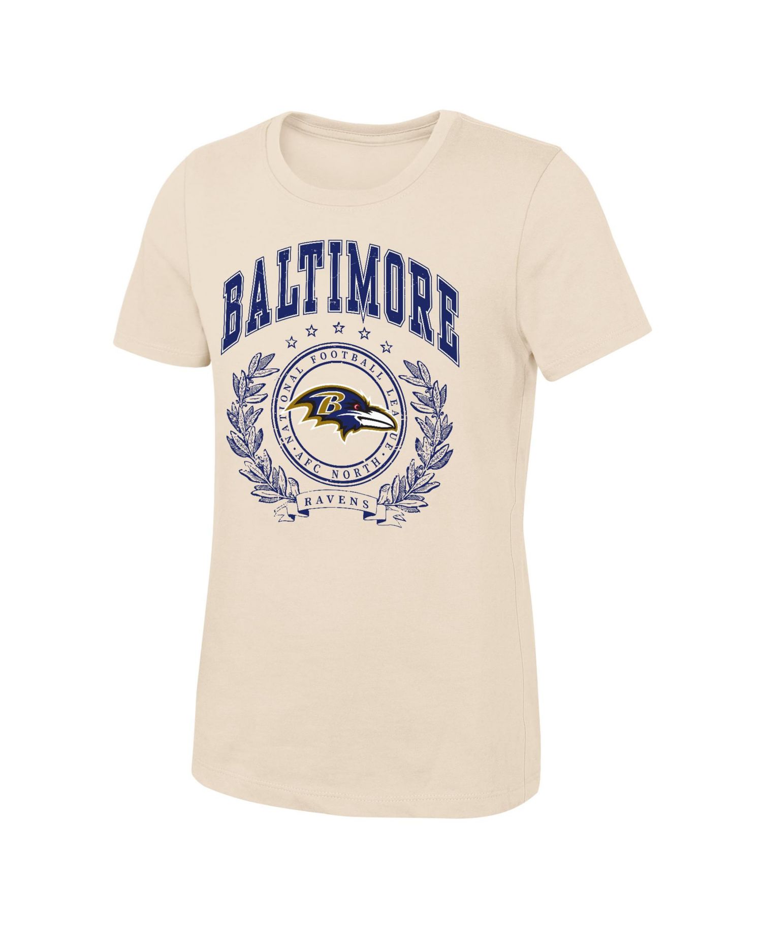 Girls' 4-16 Baltimore Ravens Screen-Print Crewneck T-Shirt
