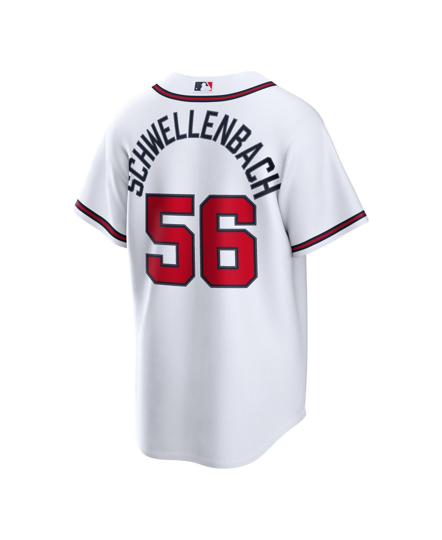 Men's Atlanta Braves Spencer Schwellenbach Replica Relaxed-Fit V-Neck Jersey