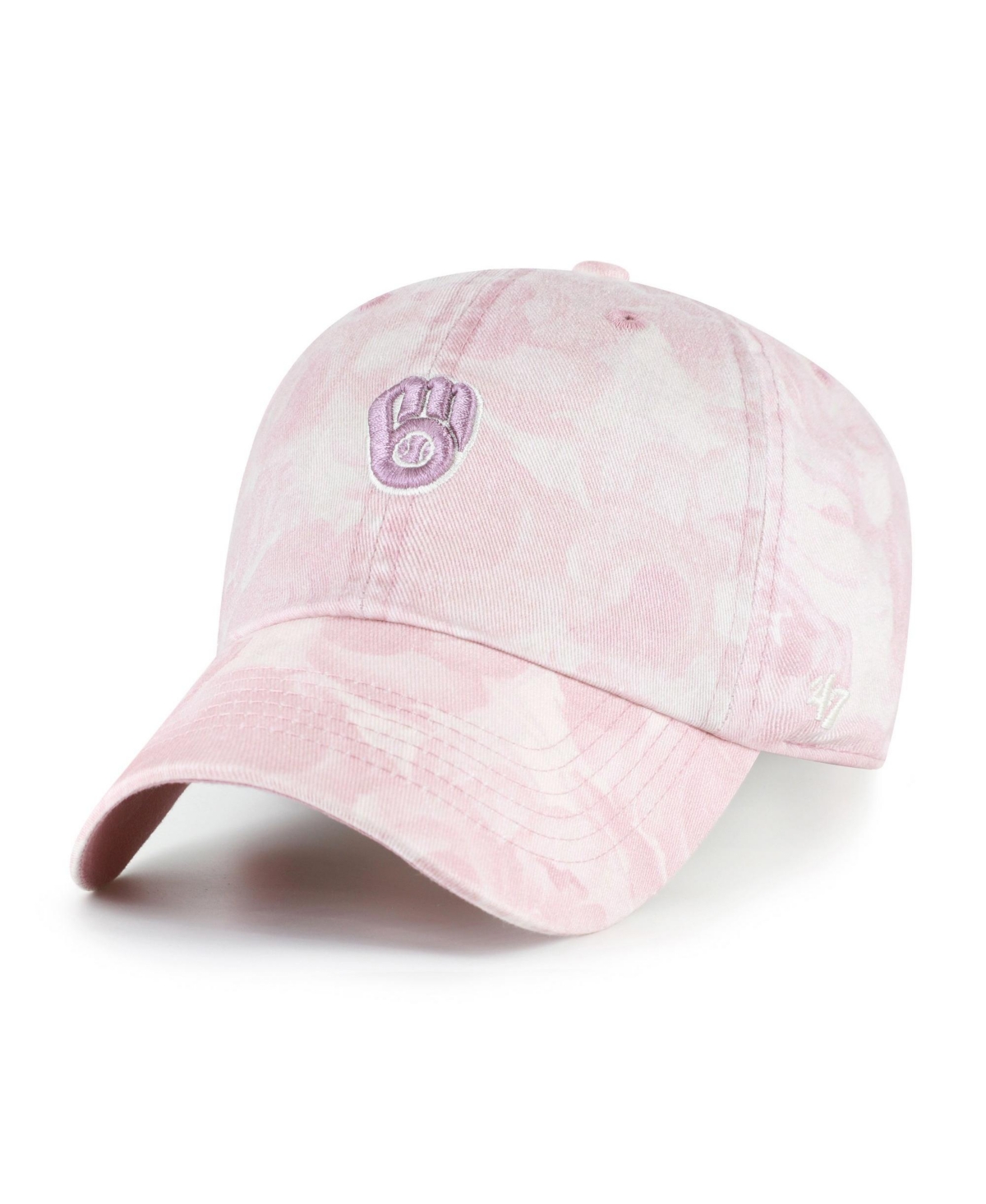 '47 Brand Women's Pink Milwaukee Brewers Gardenia Clean Up Adjustable Hat