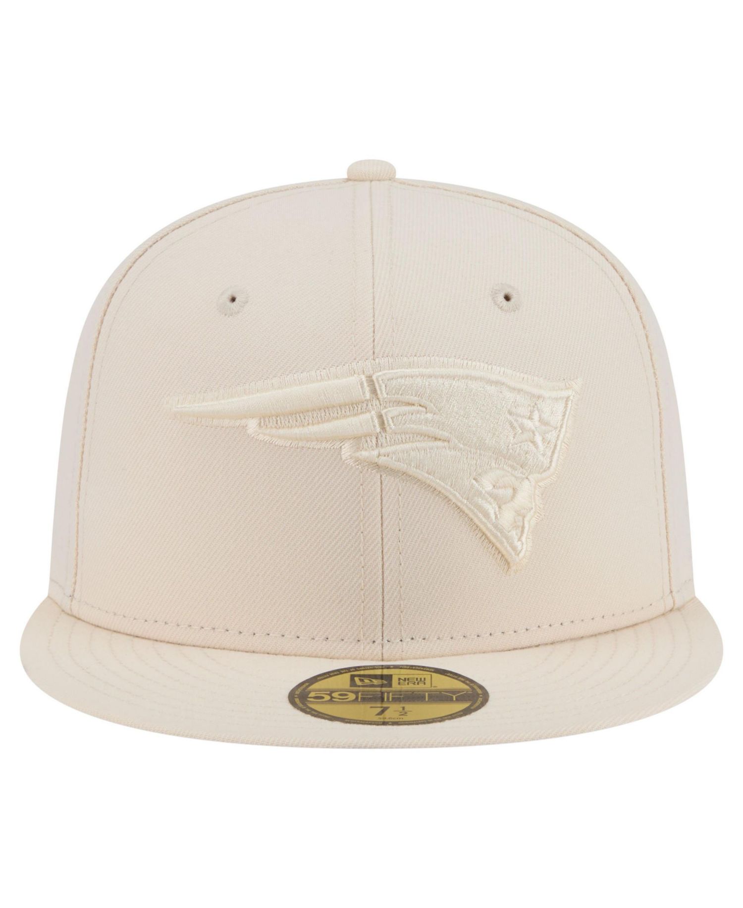 Men's Cream New England Patriots Color Pack 59FIFTY Fitted Hat