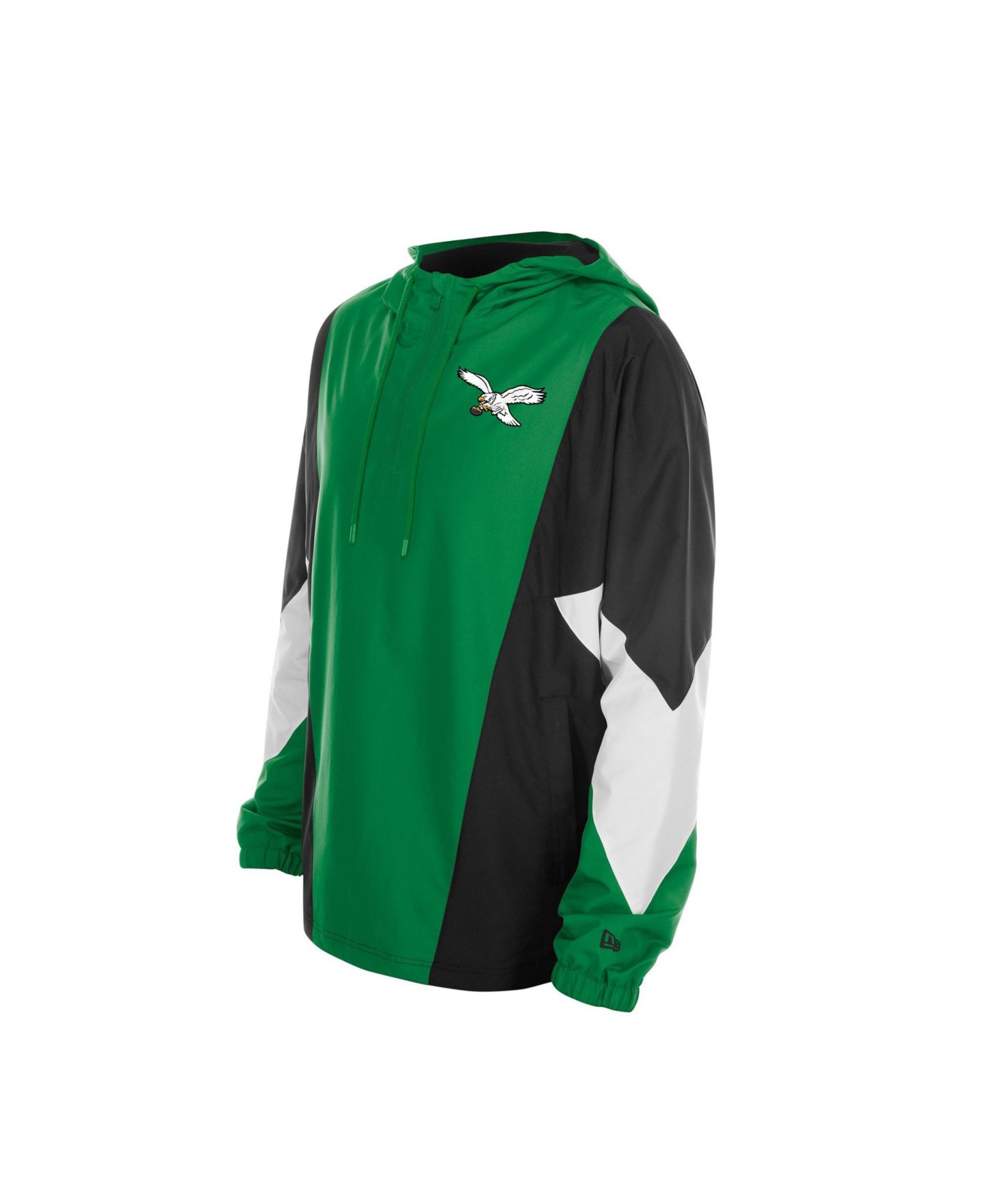 Мужская куртка New Era Kelly Green Philadelphia Eagles Quarter-Zip Windbreaker — фото 3