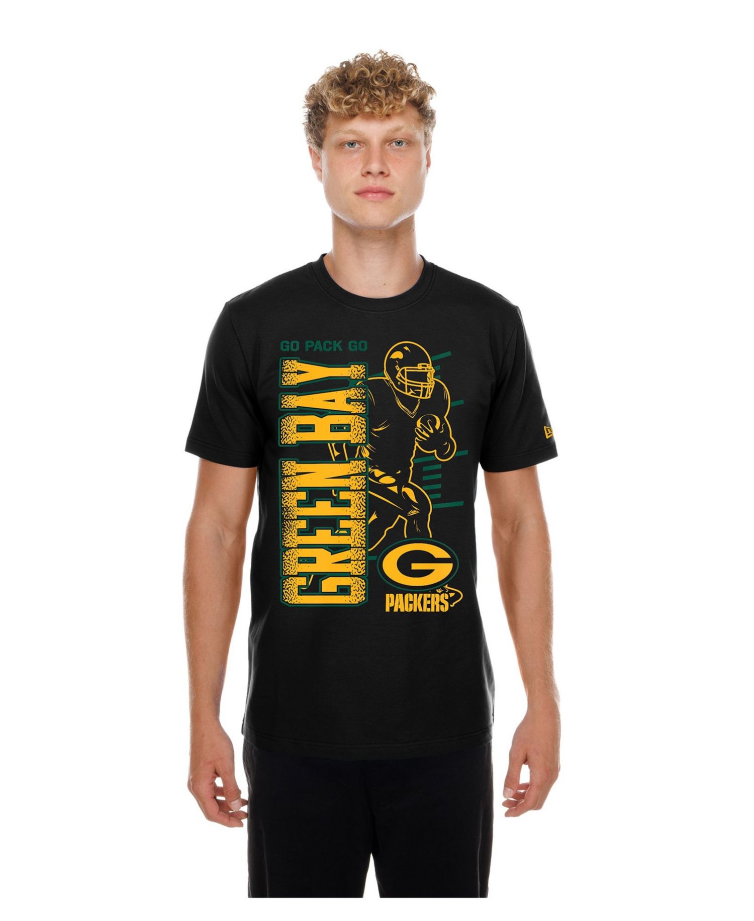 Men's Green Bay Packers Screen-Print Crew-Neck T-Shirt