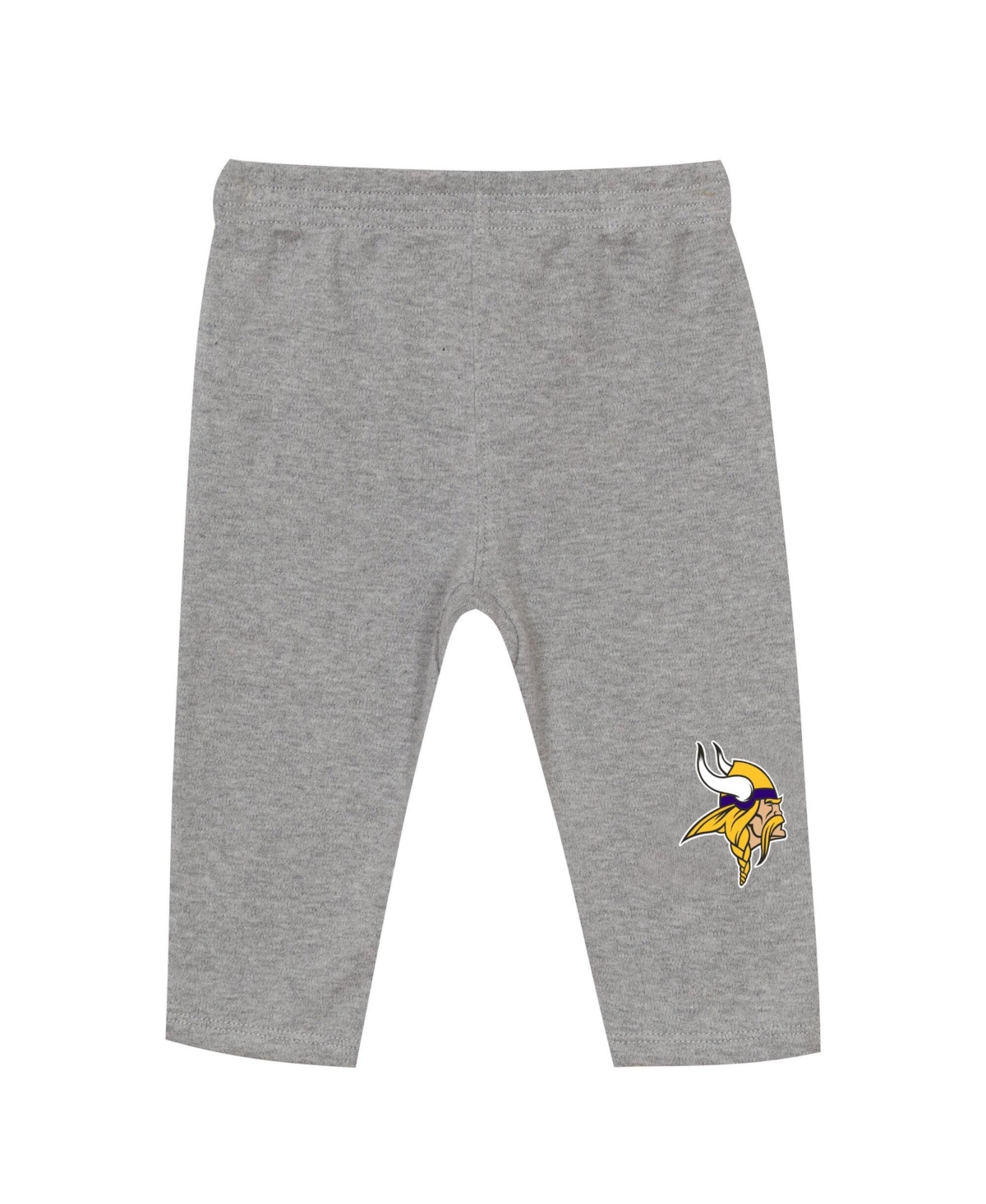 Outerstuff Baby Boys and Girls Minnesota Vikings Short-Sleeve Cotton Bodysuit and Pants Set