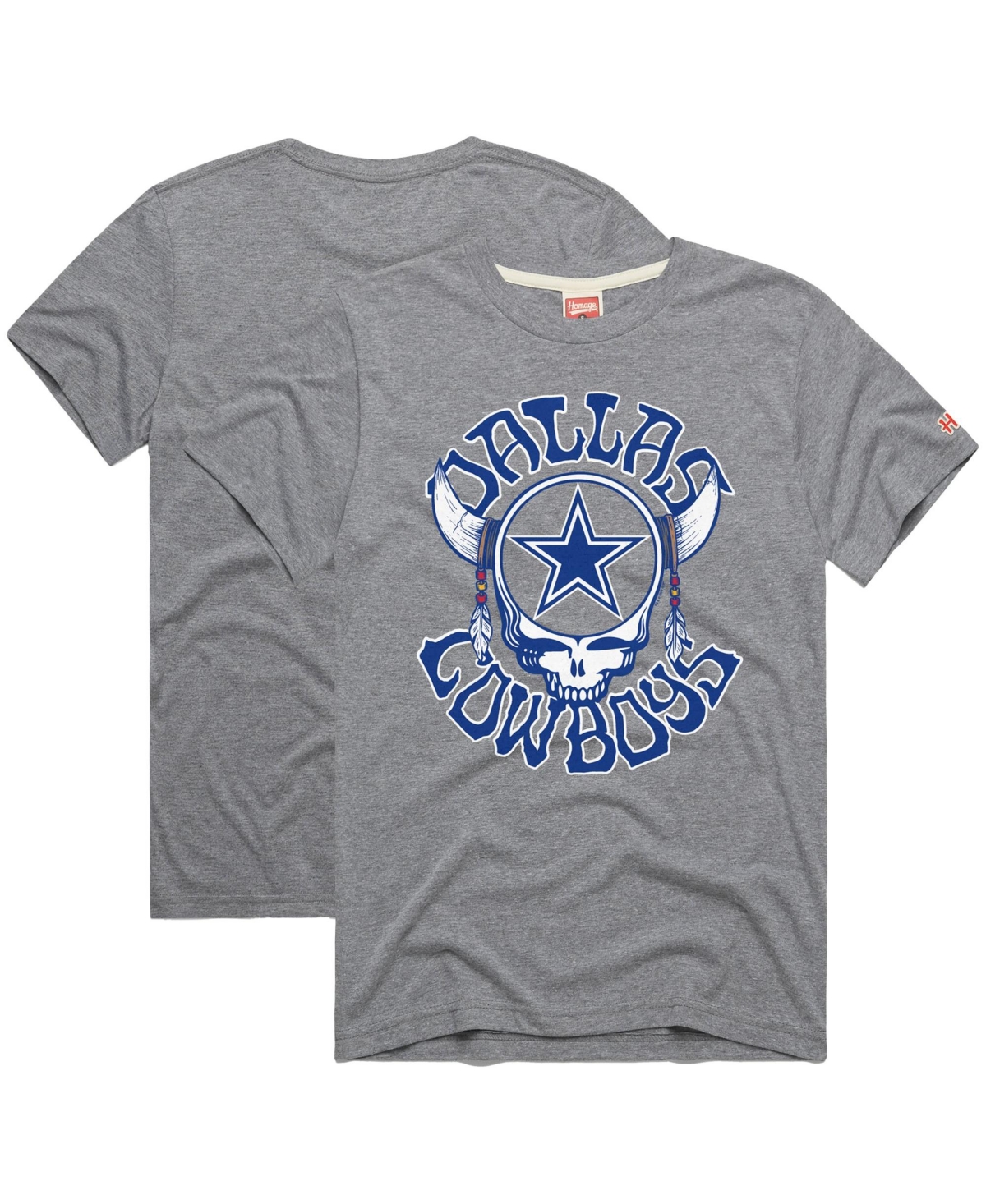 Homage Men's Nfl x Grateful Dead x Cowboys Screen-printed T-Shirt