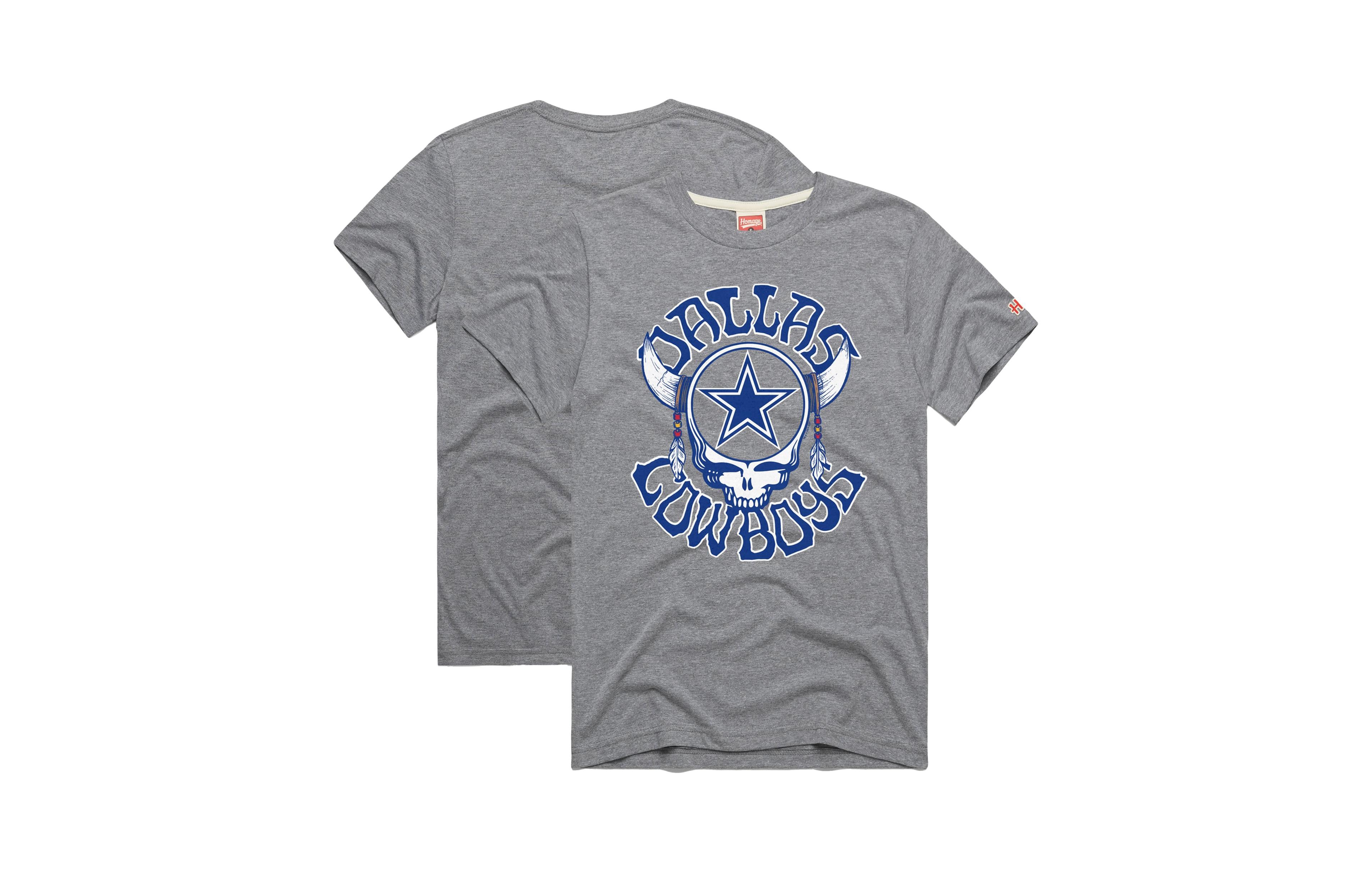 Homage Men's Nfl x Grateful Dead Cowboys Screen-printed T-Shirt