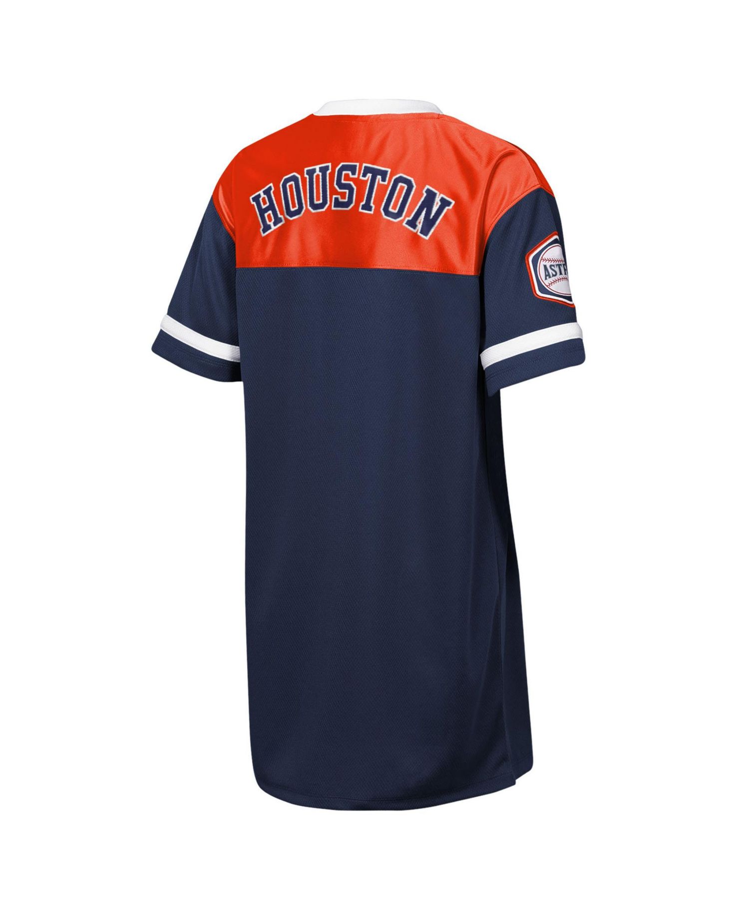 Girls' 4-16 Houston Astros Big League Cheer V-Neck Short-Sleeve T-Shirt Dress