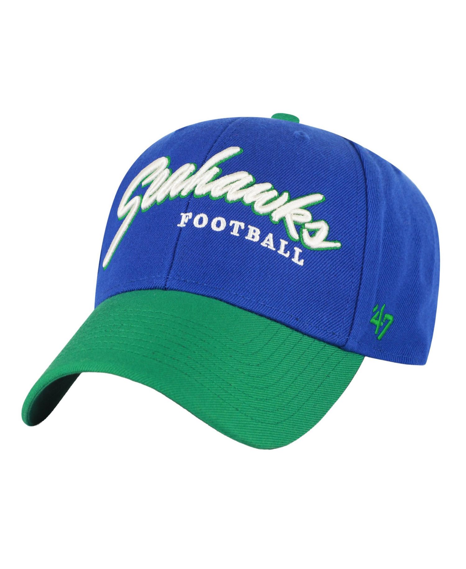 Men's Royal Seattle Seahawks Throwback MVP Adjustable Hat