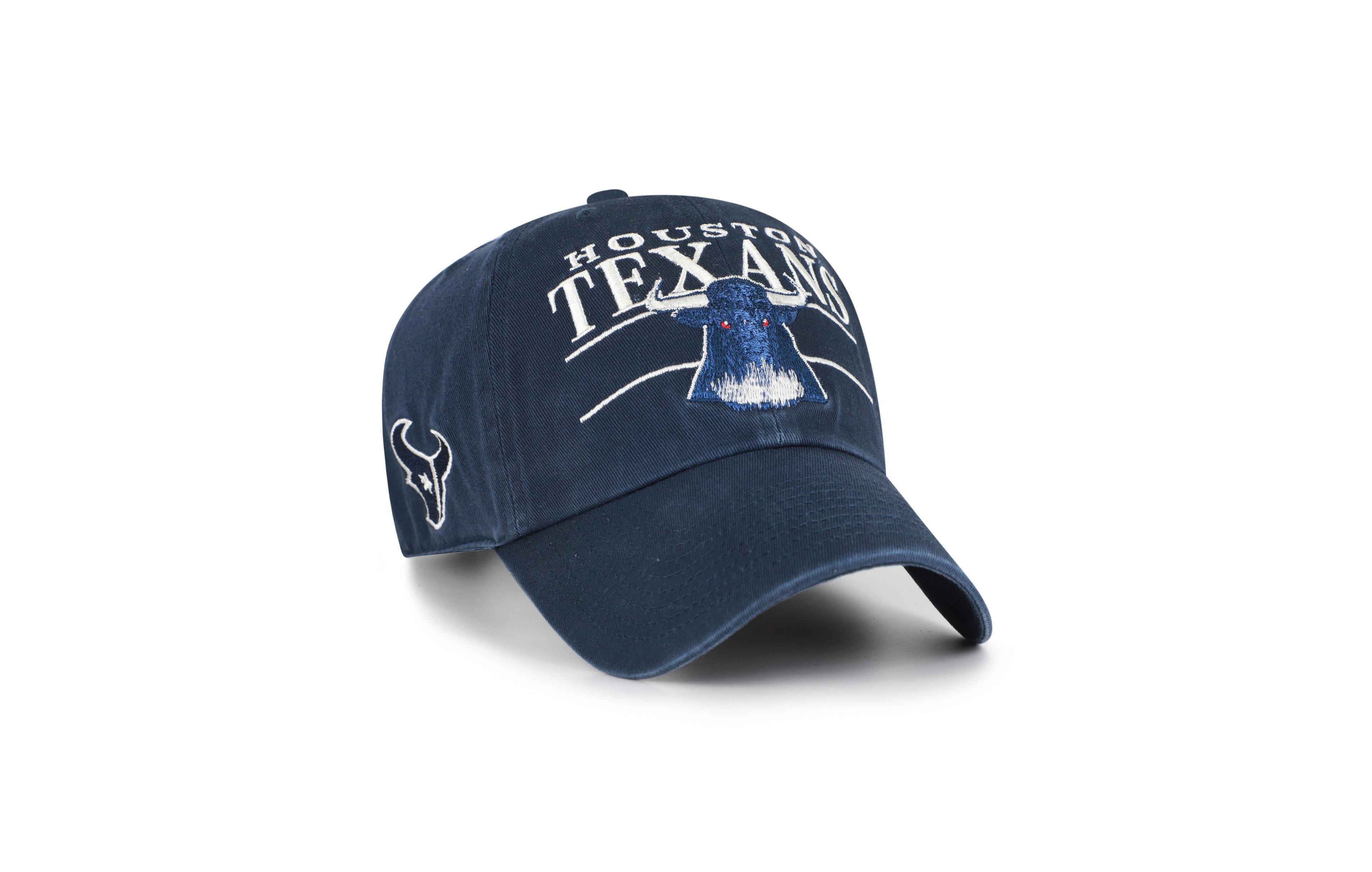 '47 Brand Men's Houston Texans Clean Up Throwback Graphic Adjustable Hat