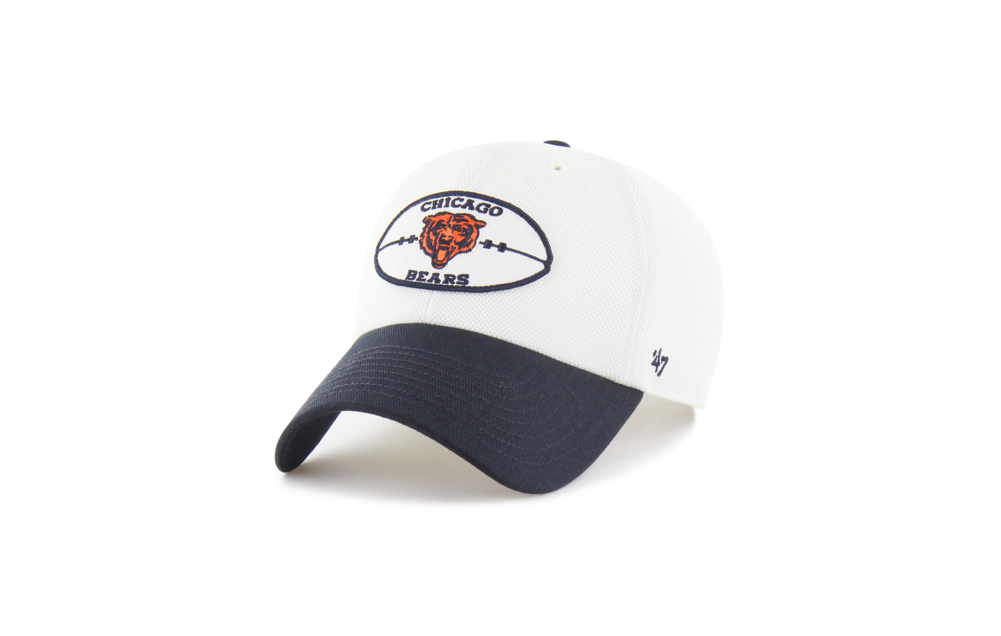'47 Brand Men's Cream/Navy Chicago Bears Pique Patch Clean Up Adjustable Hat