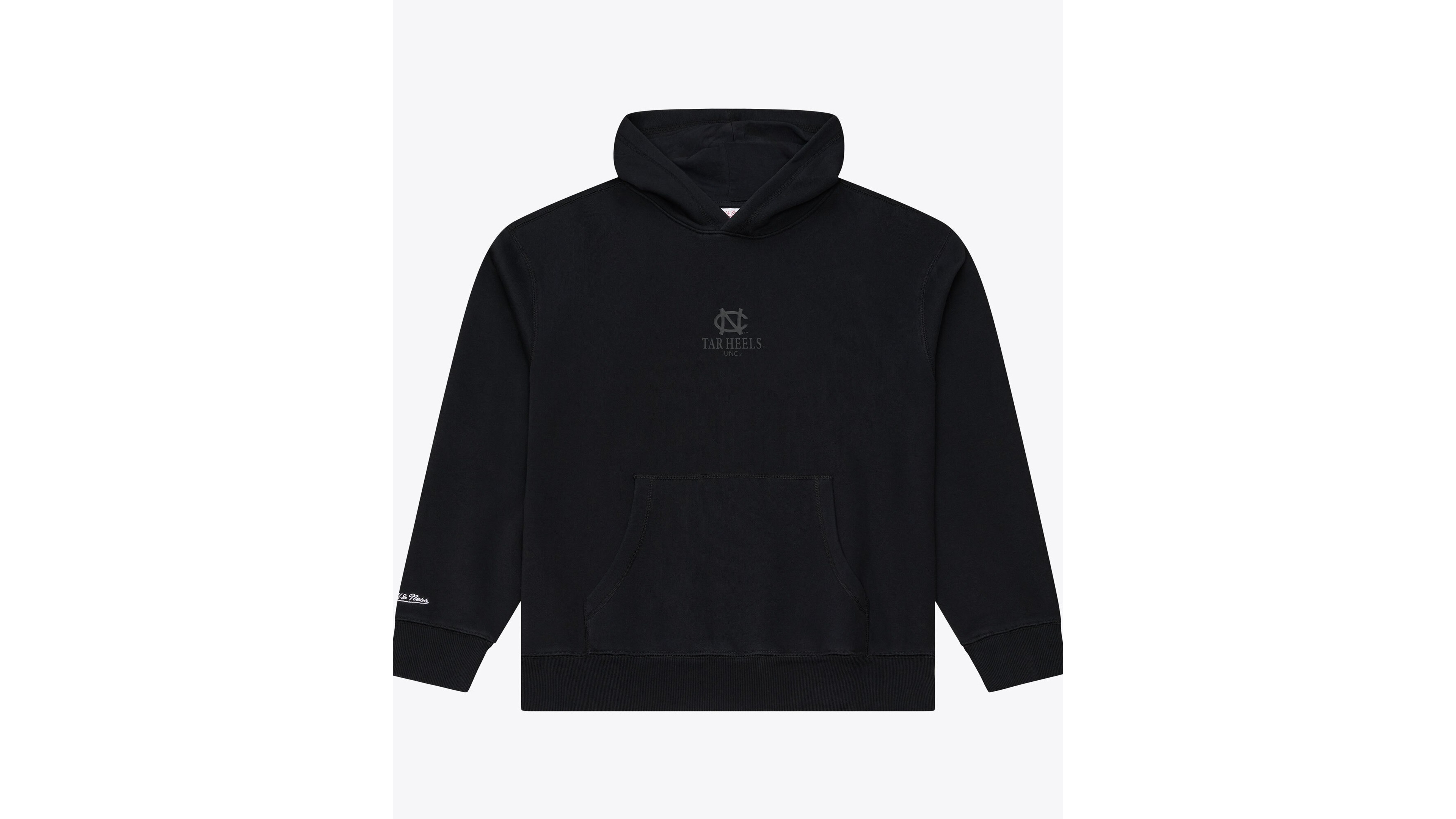 Mitchell & Ness Men's Black North Carolina Tar Heels Monochrome Icon Fleece Hoodie