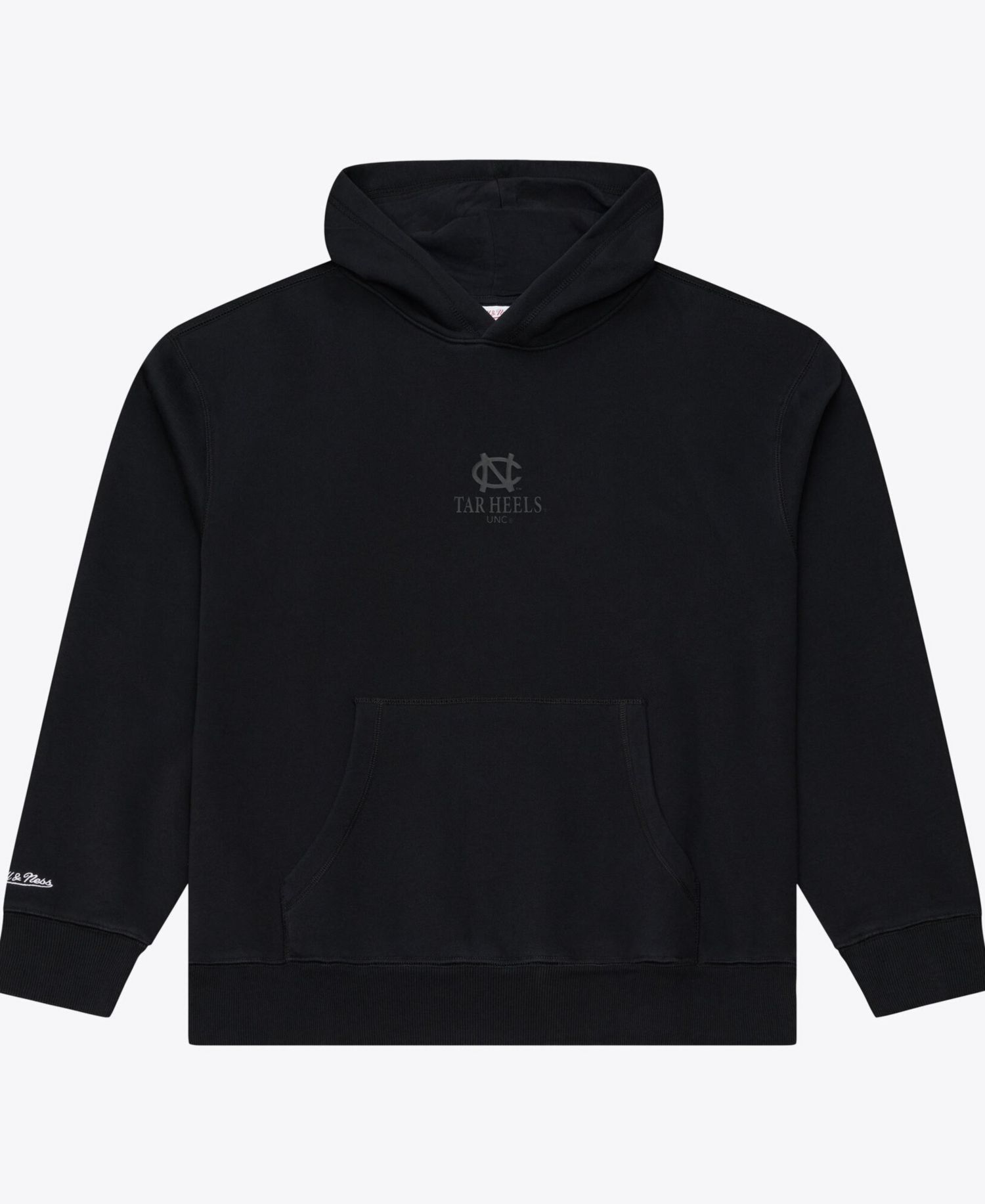 Men's Black North Carolina Tar Heels Monochrome Icon Fleece Hoodie