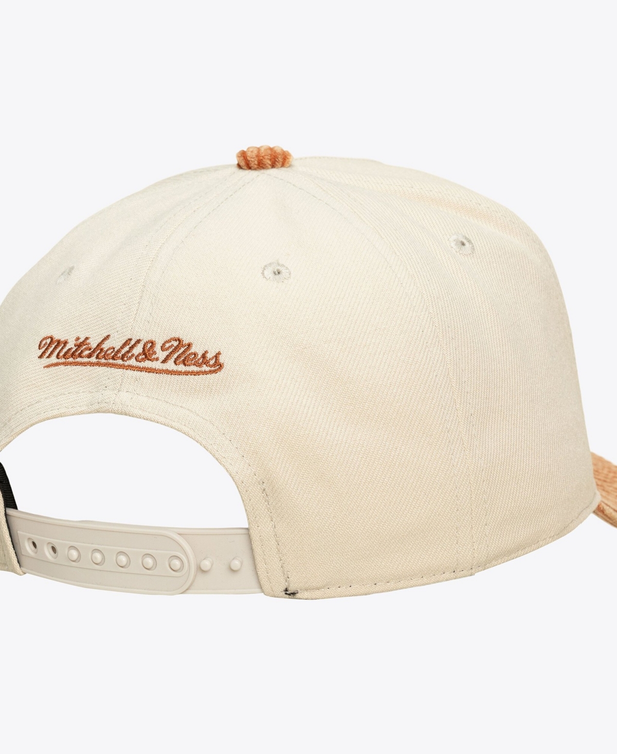 Mitchell & Ness Men's and Women's Cream/Orange Phoenix Suns Faded Pro Snapback Hat
