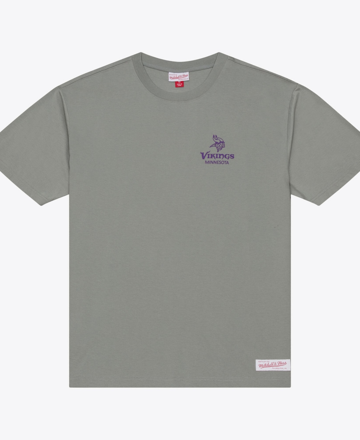 Mitchell & Ness Men's Gray Minnesota Vikings Core Essentials Micro Logo T-Shirt