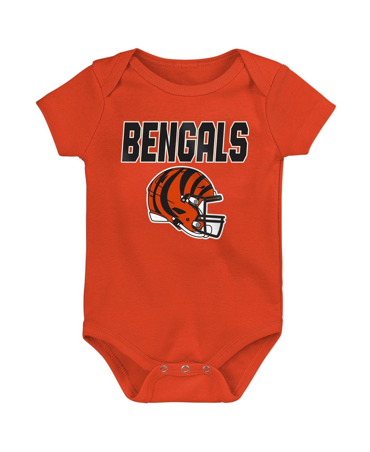 Outerstuff Baby Boys' and Girls' Cincinnati Bengals Littlest Player Short-Sleeve Three-Piece Bodysuit Set