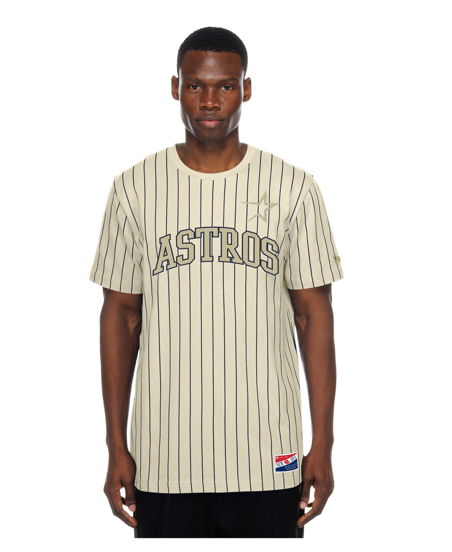 Men's Throwback Pinstripe Houston Astros T-Shirt