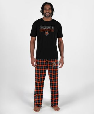 Men's Black Cincinnati Bengals Highland Sleep Set