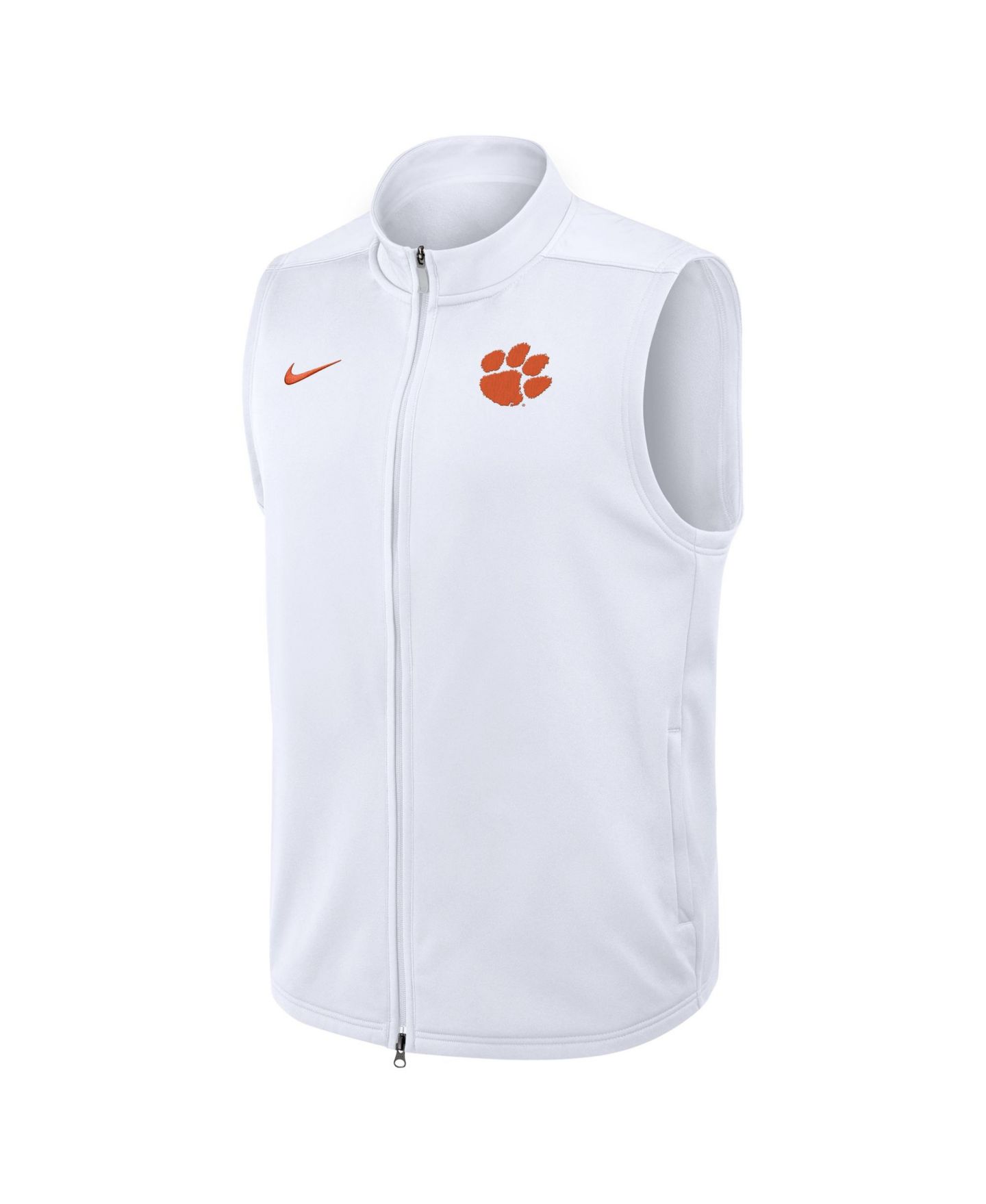 Мужской жилет Nike White Clemson Tigers Primetime Victory Therma-FIT Full-Zip Vest — фото 3