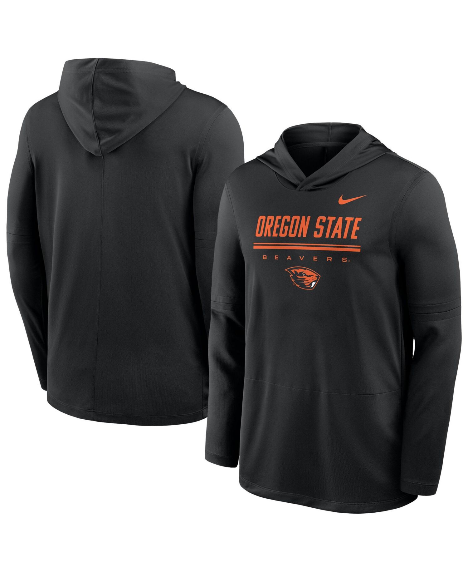 Men's Oregon State Beavers 2026 Sideline Dri-FIT Removable-Sleeve Hooded Pullover
