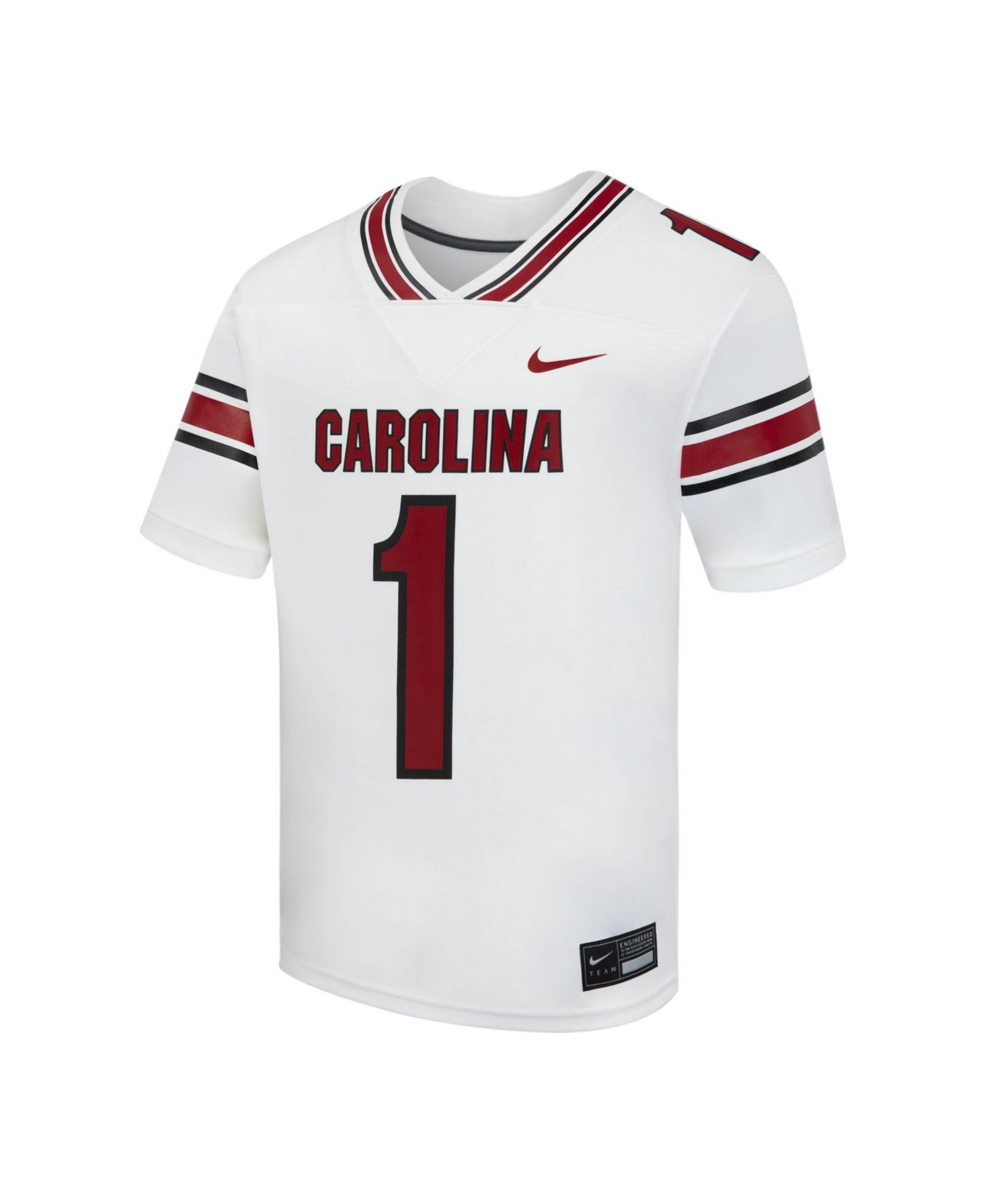 Big Boys' and Girls' South Carolina Gamecocks 1 Road Football Jersey