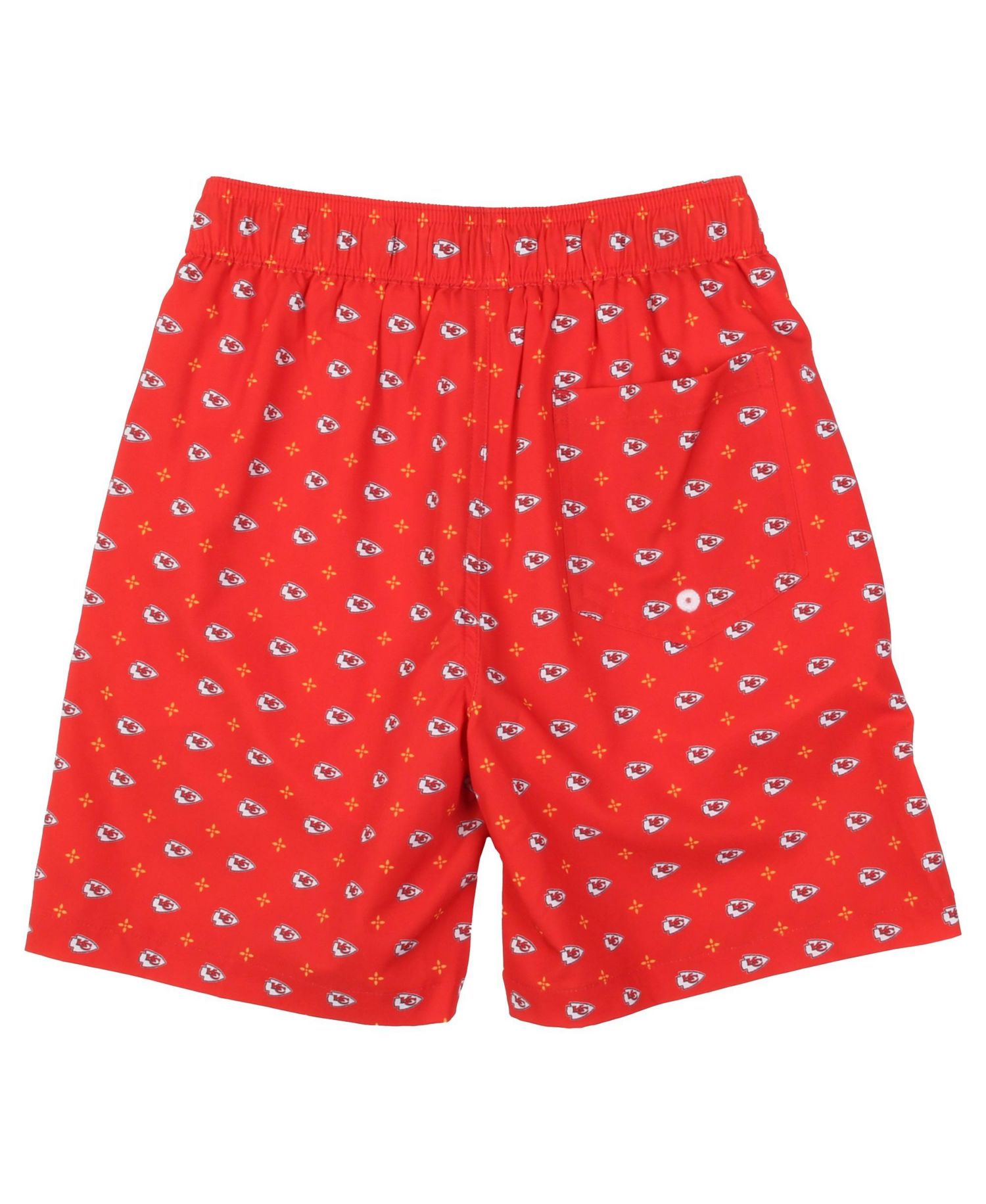 Boys' 4-20 and Girls' 4-16 Kansas City Chiefs Fleur Four-Way-Stretch Swim Trunks