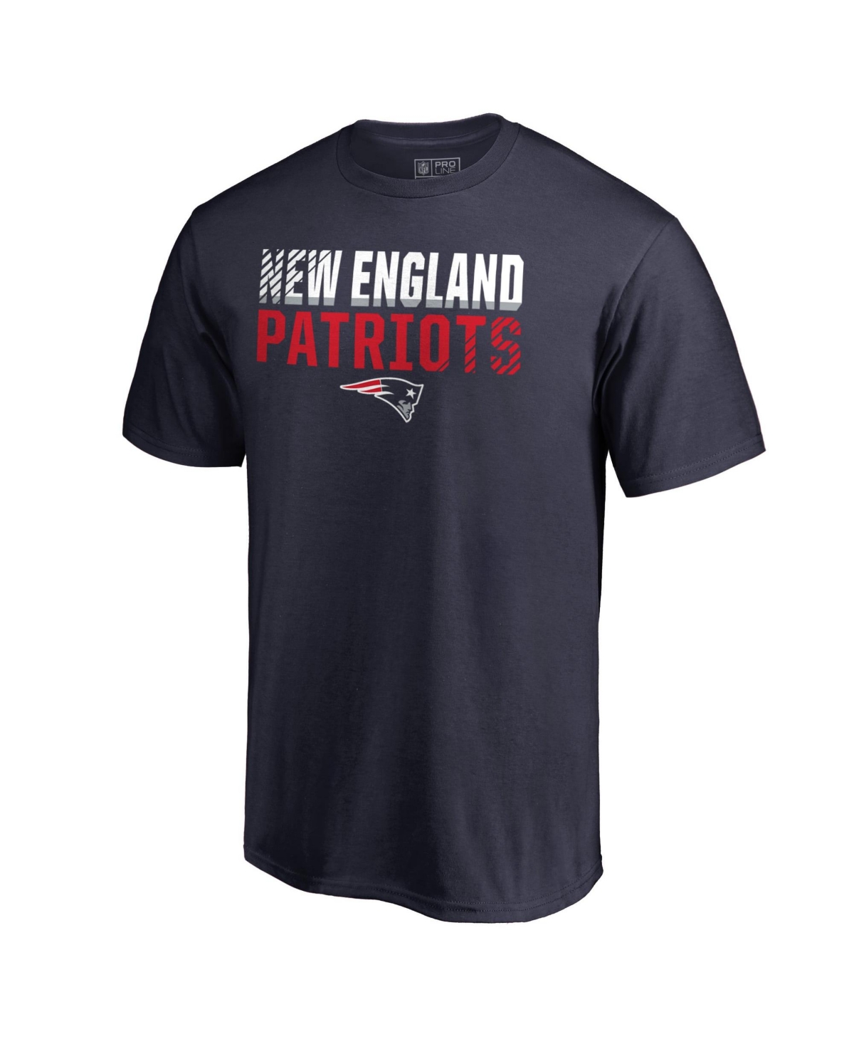 Fanatics Mto Label Men's New England Patriots Iconic Collection Crewneck Short-Sleeve T-Shirt - Navy