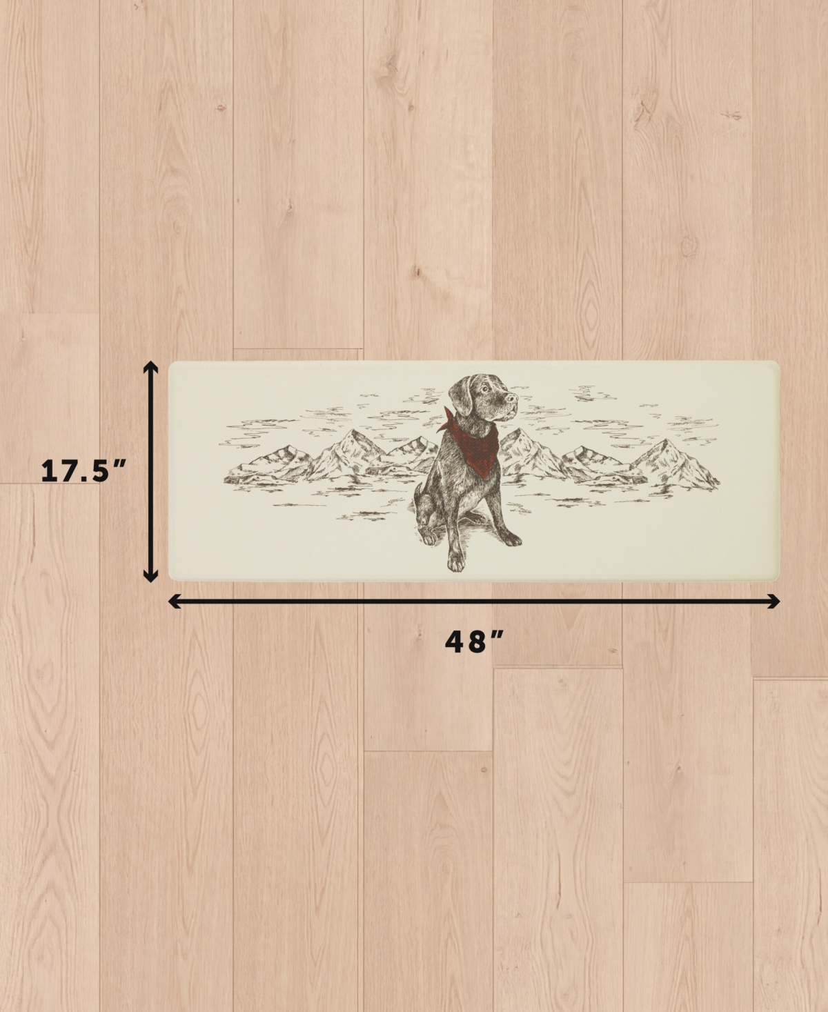 Eddie Bauer Man's Best Friend Non-Slip Kitchen Mat