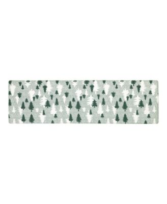 Christmas Trees Non-Slip Kitchen Mat, 17.5" x 60"