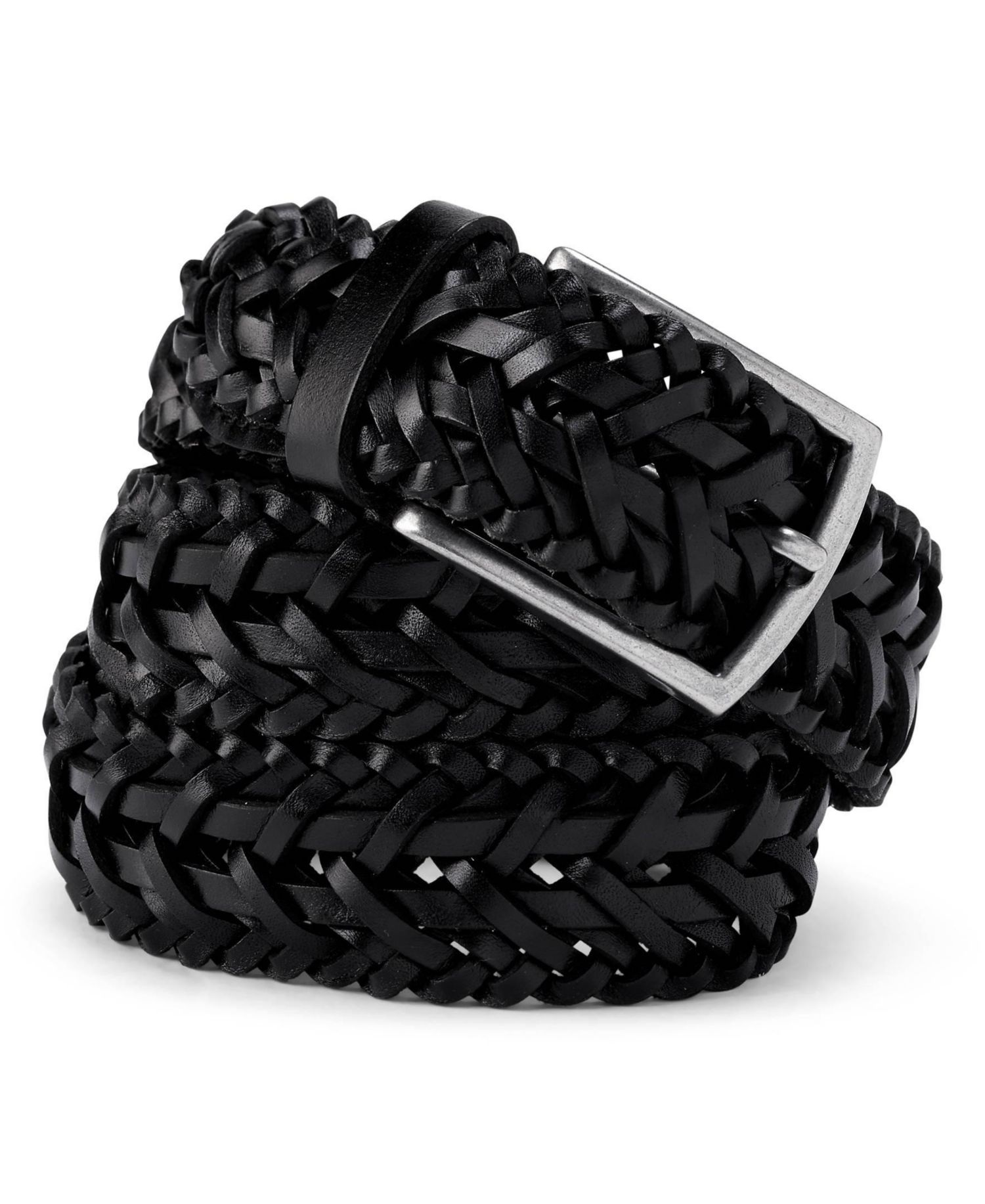 Big & Tall Braided Leather Belt