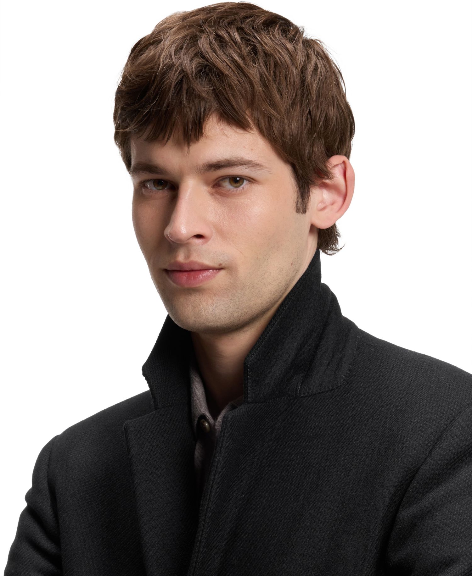 Men's Slim-Fit Formal Wool-Blend Coat