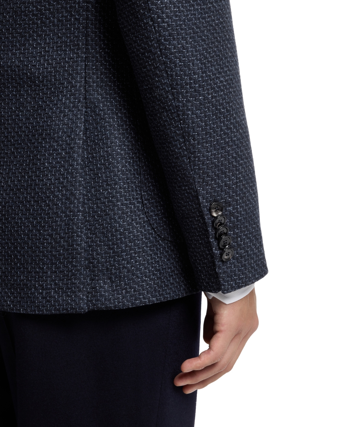 Boss by Hugo Men's Patterned Wool Slim-Fit Jacket