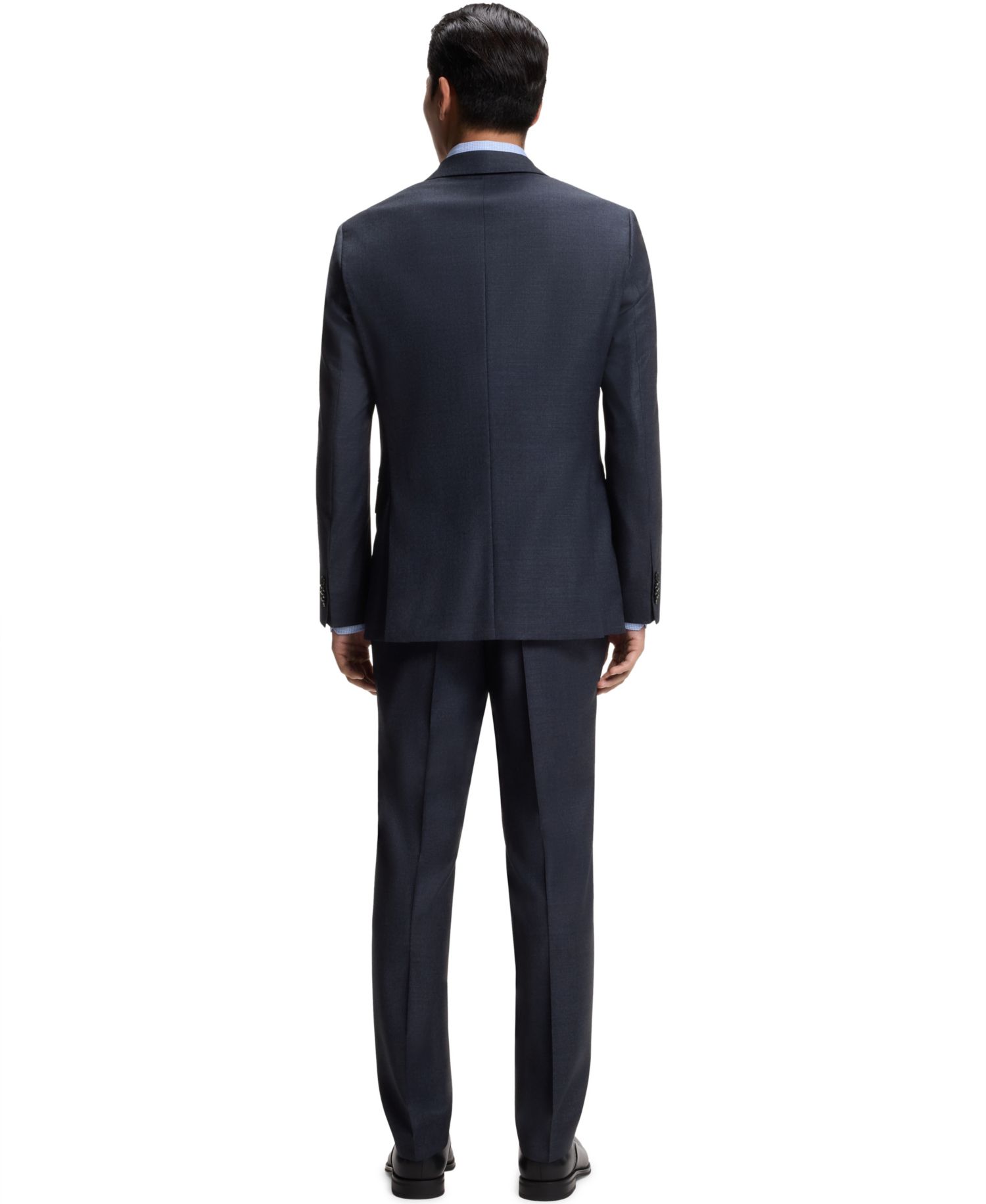 Men's Patterned Stretch Wool Two-Piece Slim-Fit Suit