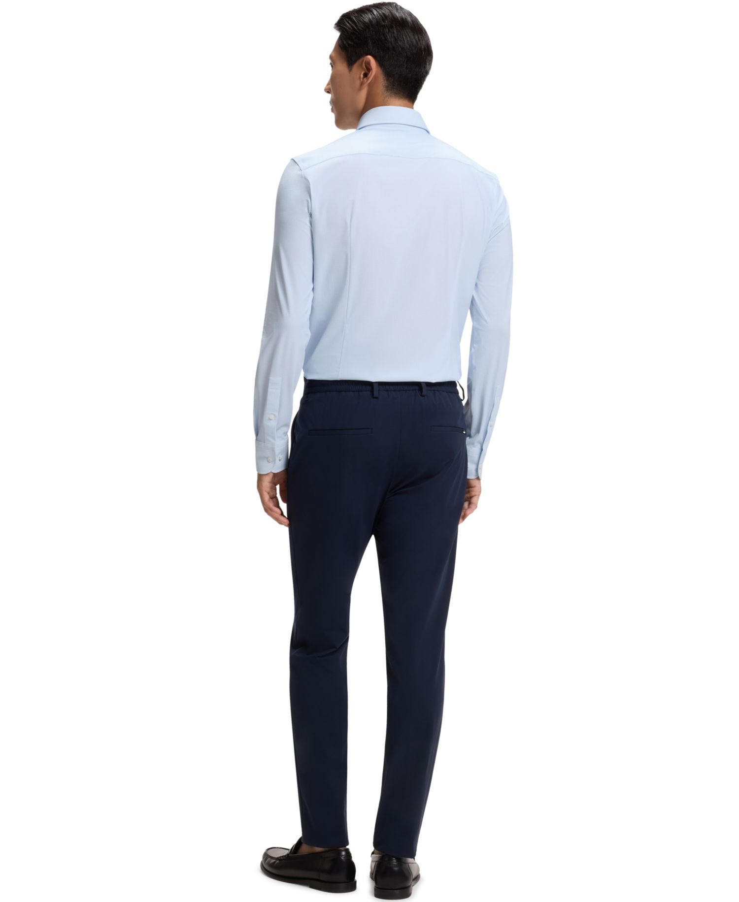 BOSS by Men's Printed Performance-Stretch Jersey Slim-Fit Dress Shirt